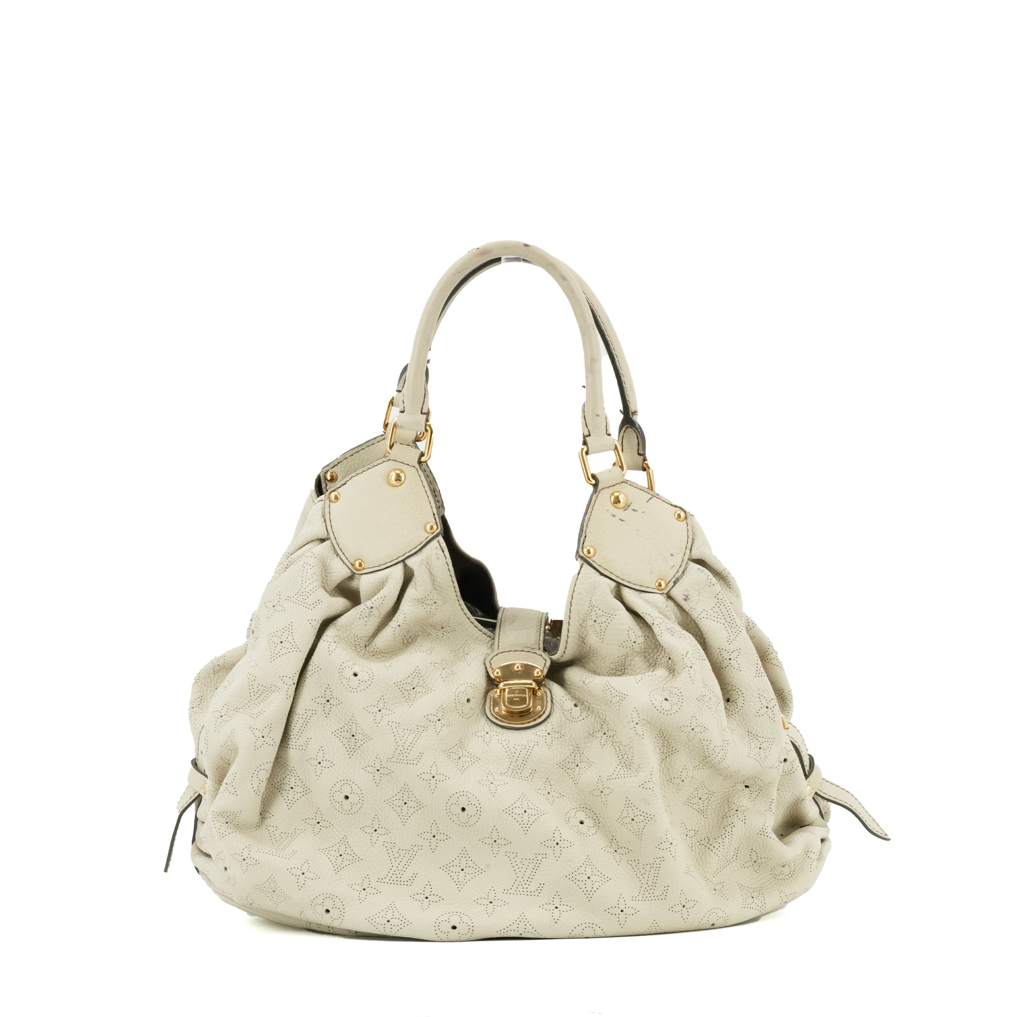 LOUIS VUITTON - Louis Vuitton Mahina tote bag in vintage beige grained leather