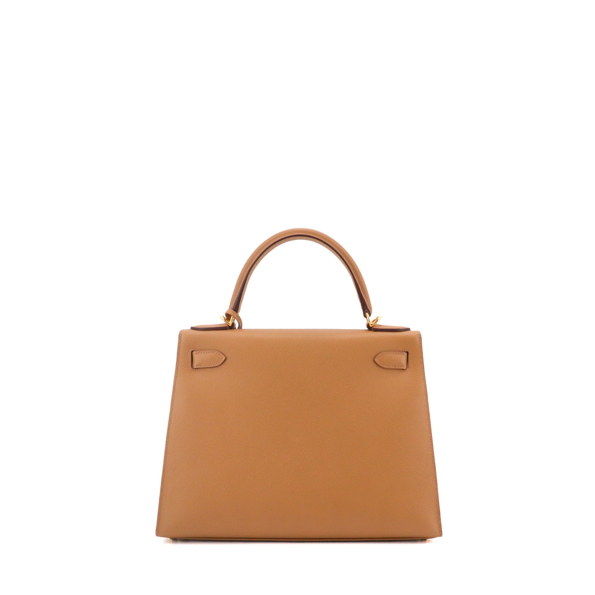 HERMÈS - Sac à main Kelly 28 Hermès en cuir epsom biscuit sellier