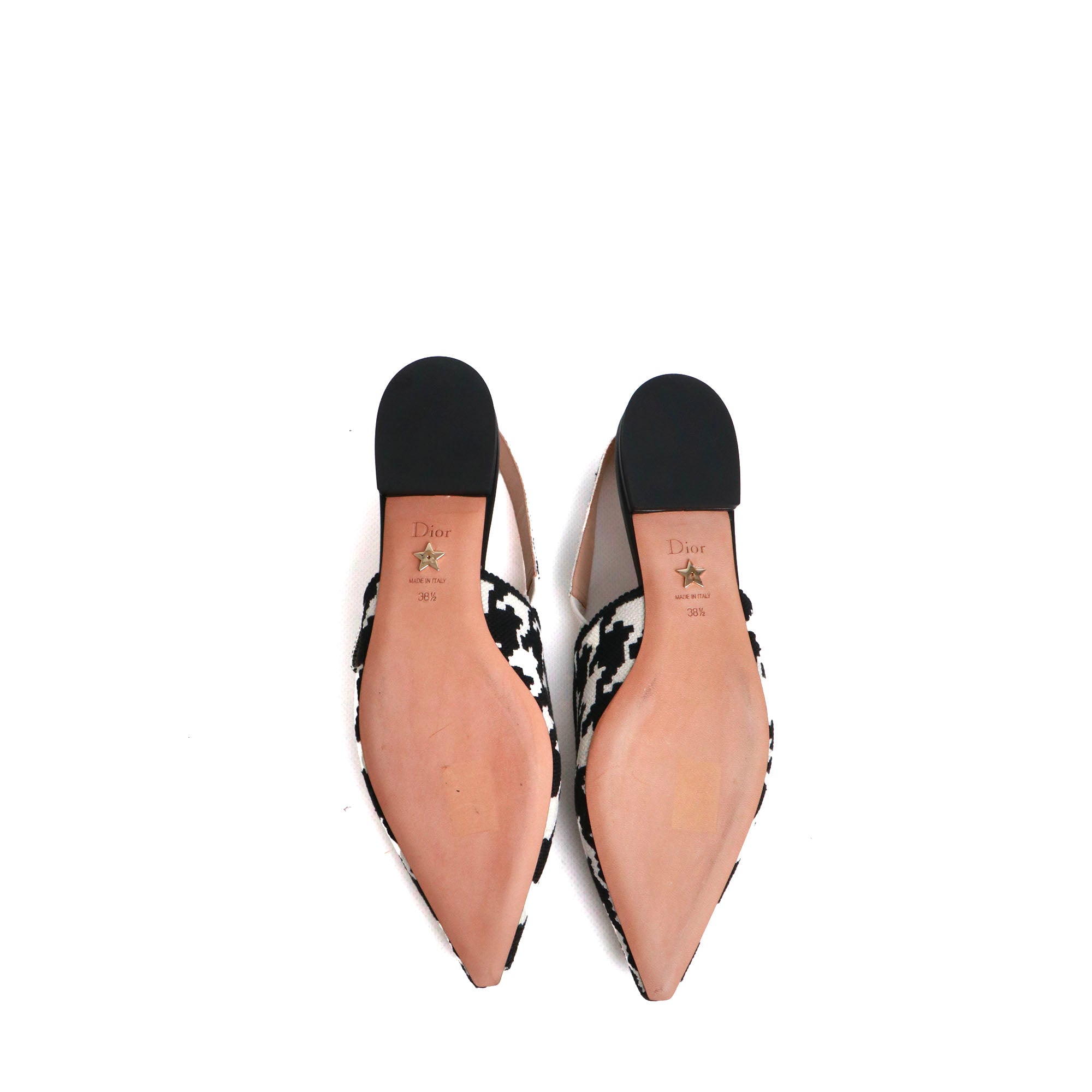 DIOR - J'Adior Slingback ballerinas in patchwork denim (T37)
