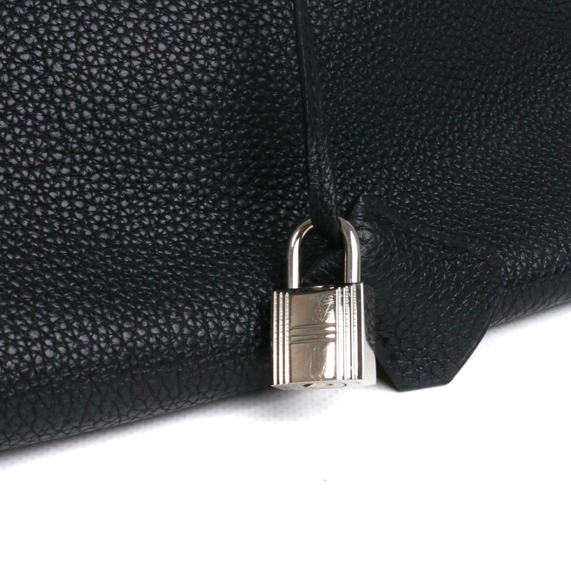 HERMÈS - Birkin 35 handbag in black togo leather 