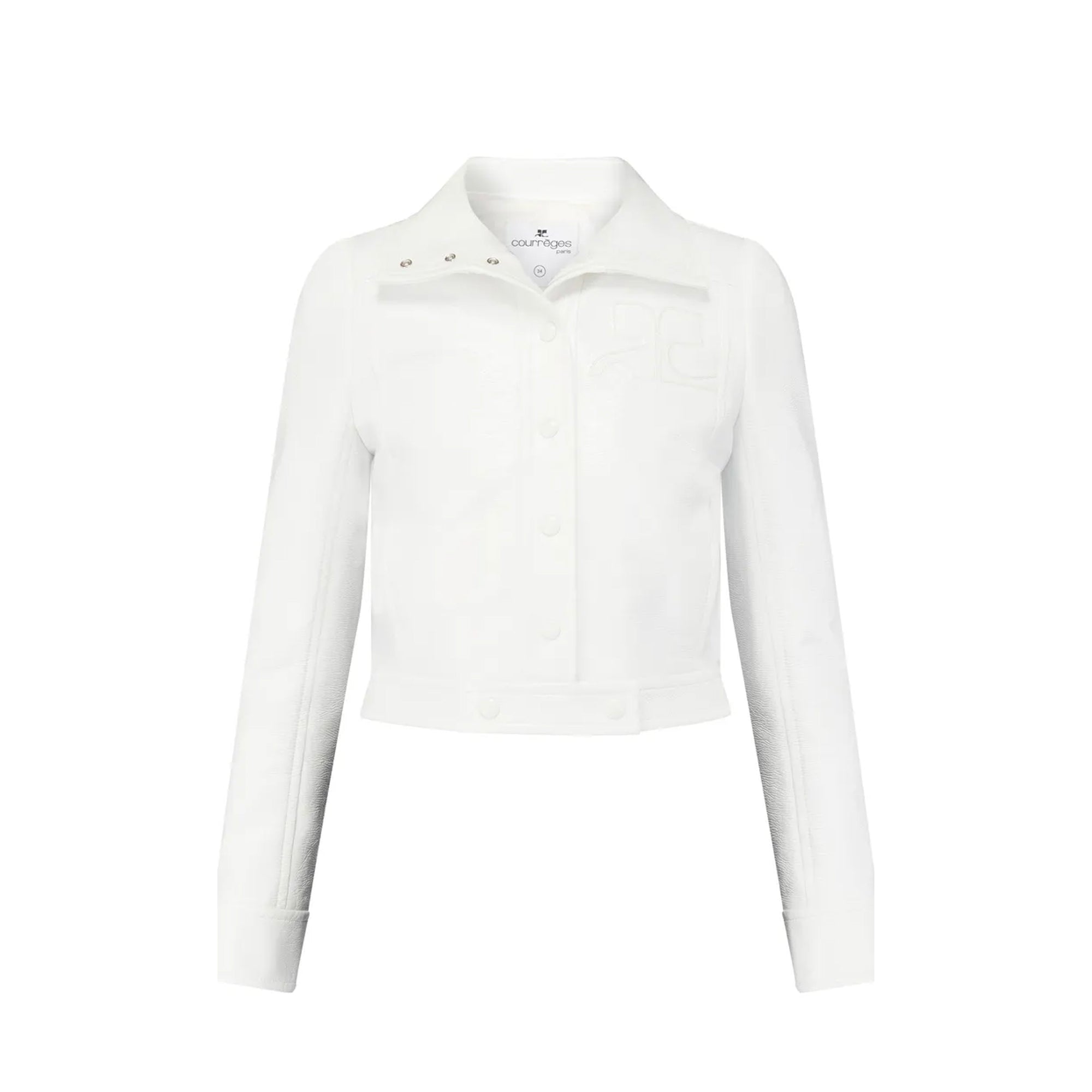 COURRÈGES - Courrèges Reissue Jacket in White Vinyl (Size 36)