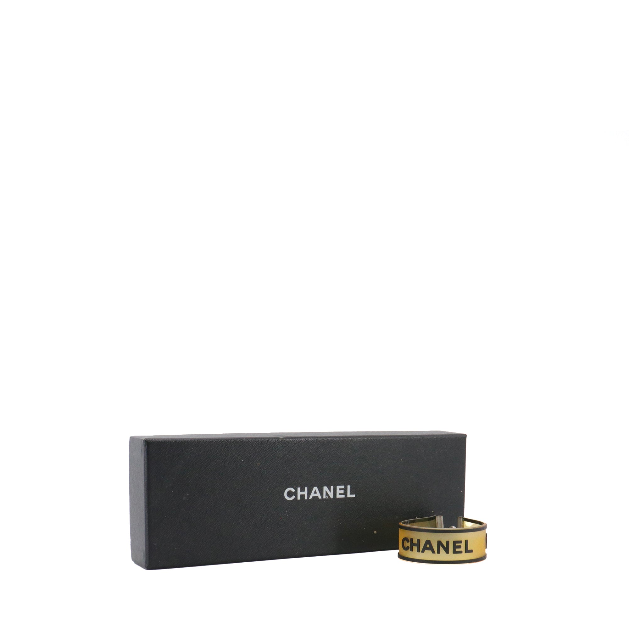 CHANEL - Chanel black rubber bracelet