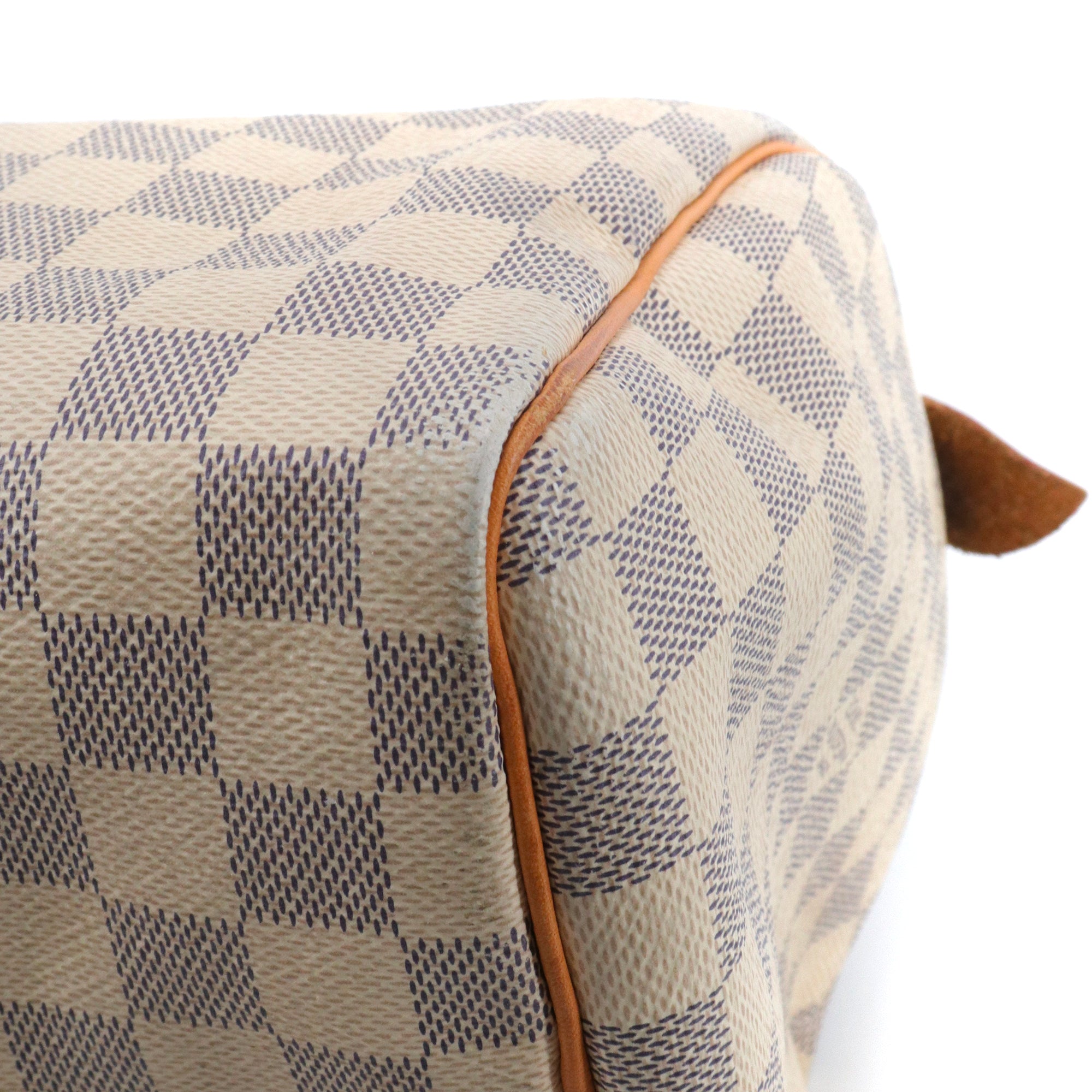 LOUIS VUITTON - Sac à main Speedy 30 Louis Vuitton en toile damier azur