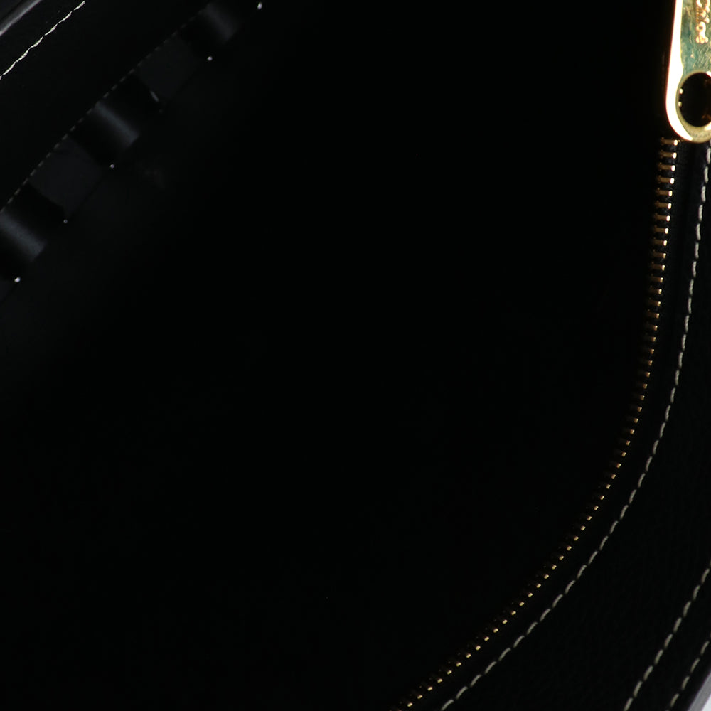 CHLOÉ - Sac à bandoulière Darry en cuir grainé noir