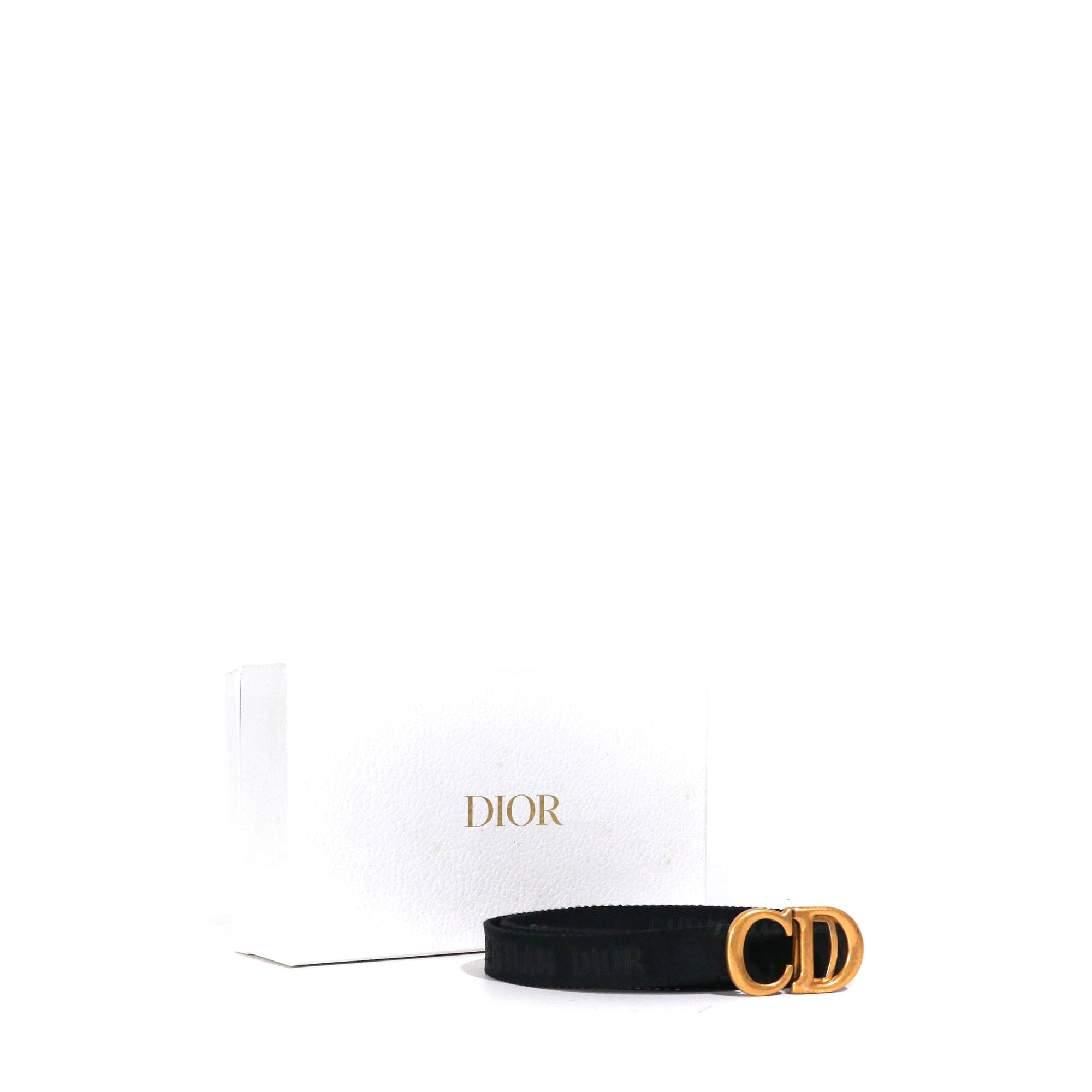 DIOR - Dior Saddle belt in canvas (T85)