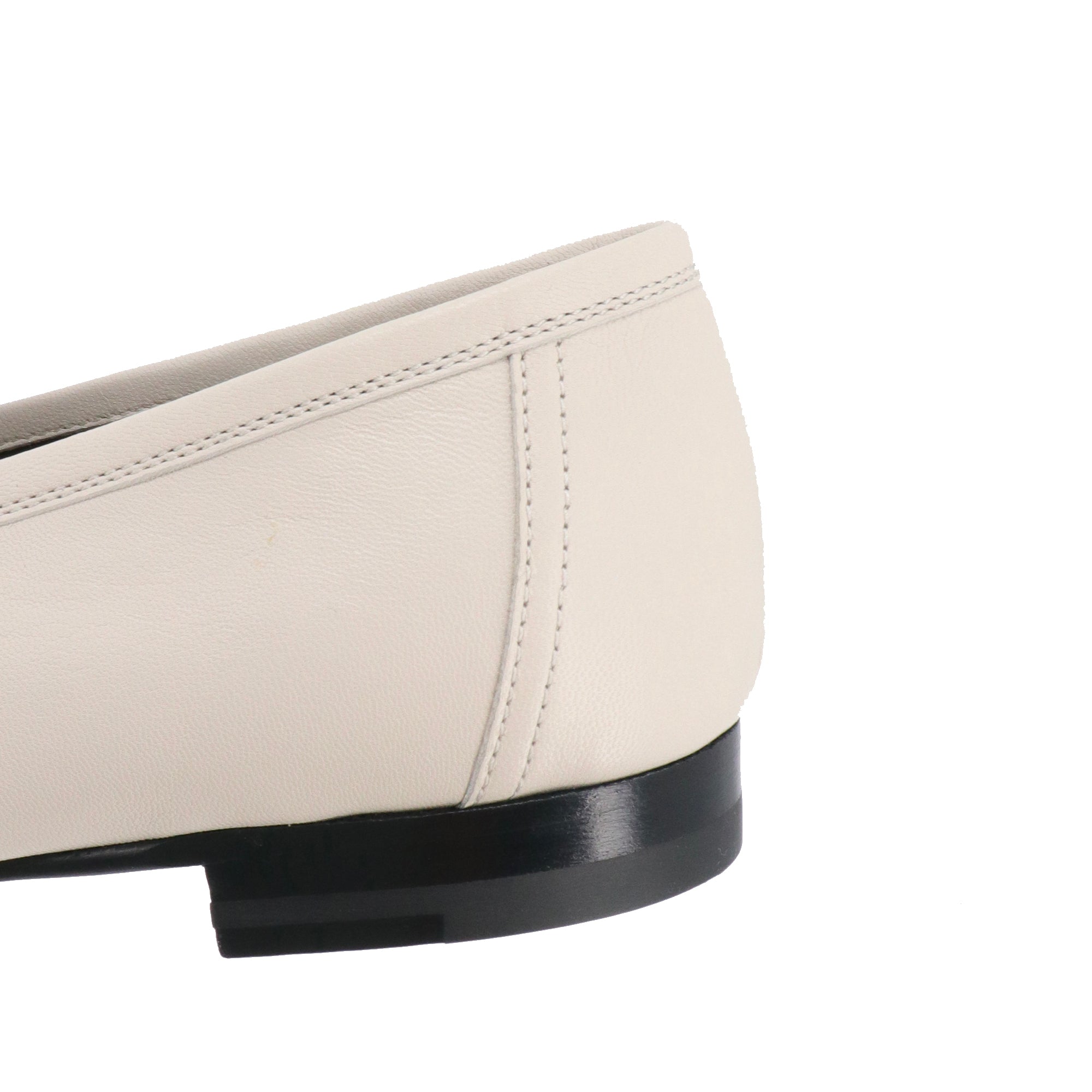 HERMÈS - Paris Hermès loafers in beige goat leather (T40)