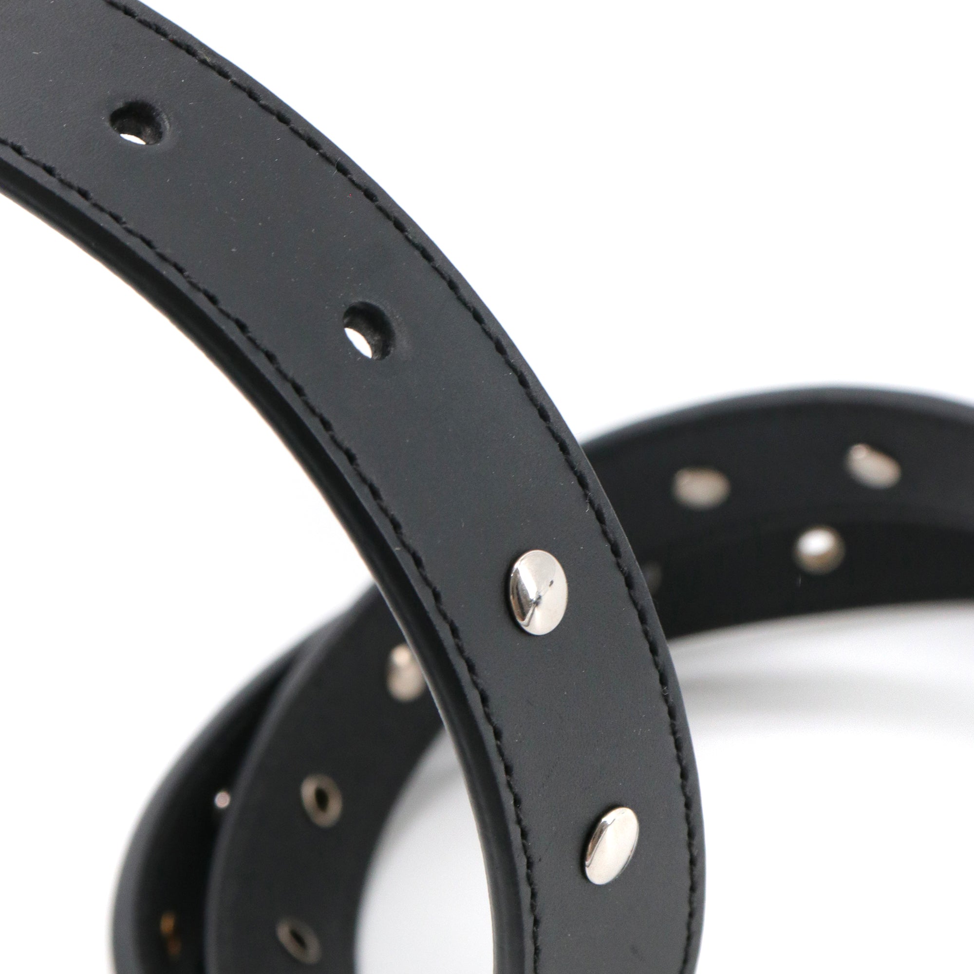GUCCI - Ceinture GG Gucci en cuir noir édition limitée (T90)