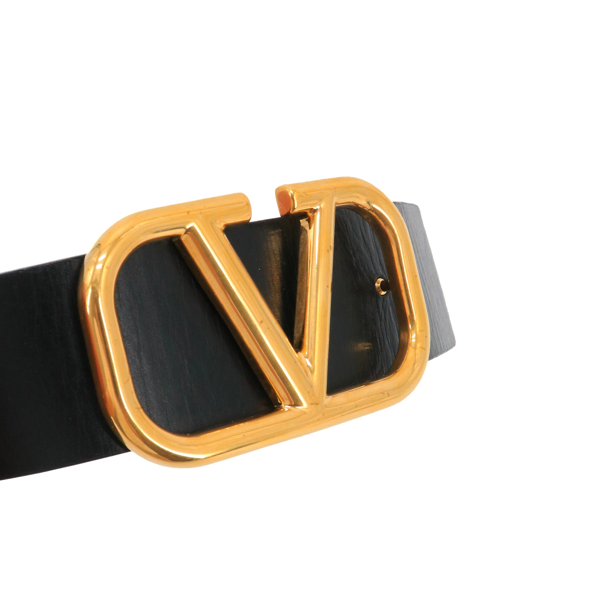 VALENTINO - Valentino Reversible Signature Vlogo Belt in Black and Brown Leather (T85)