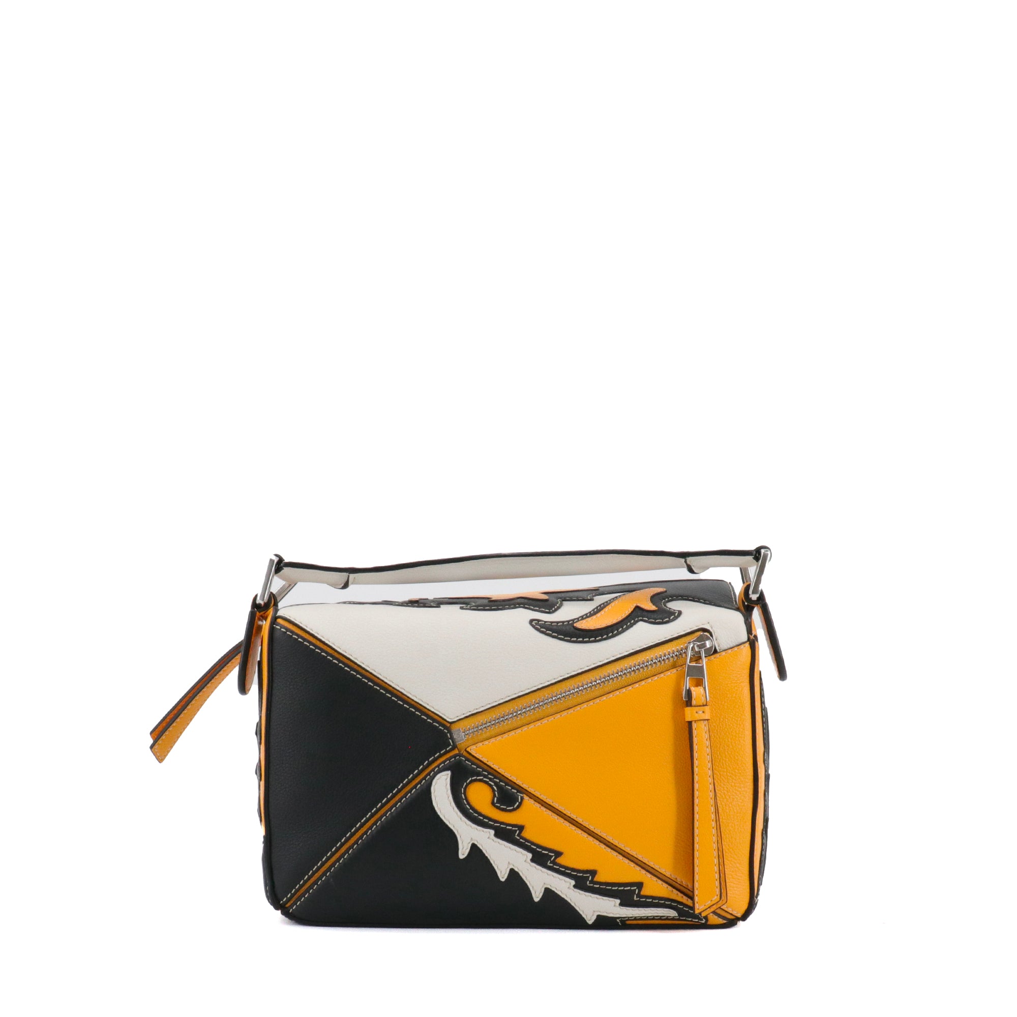 LOEWE - Sac à bandoulière Puzzle Small "Cowboy" Loewe en cuir tricolore