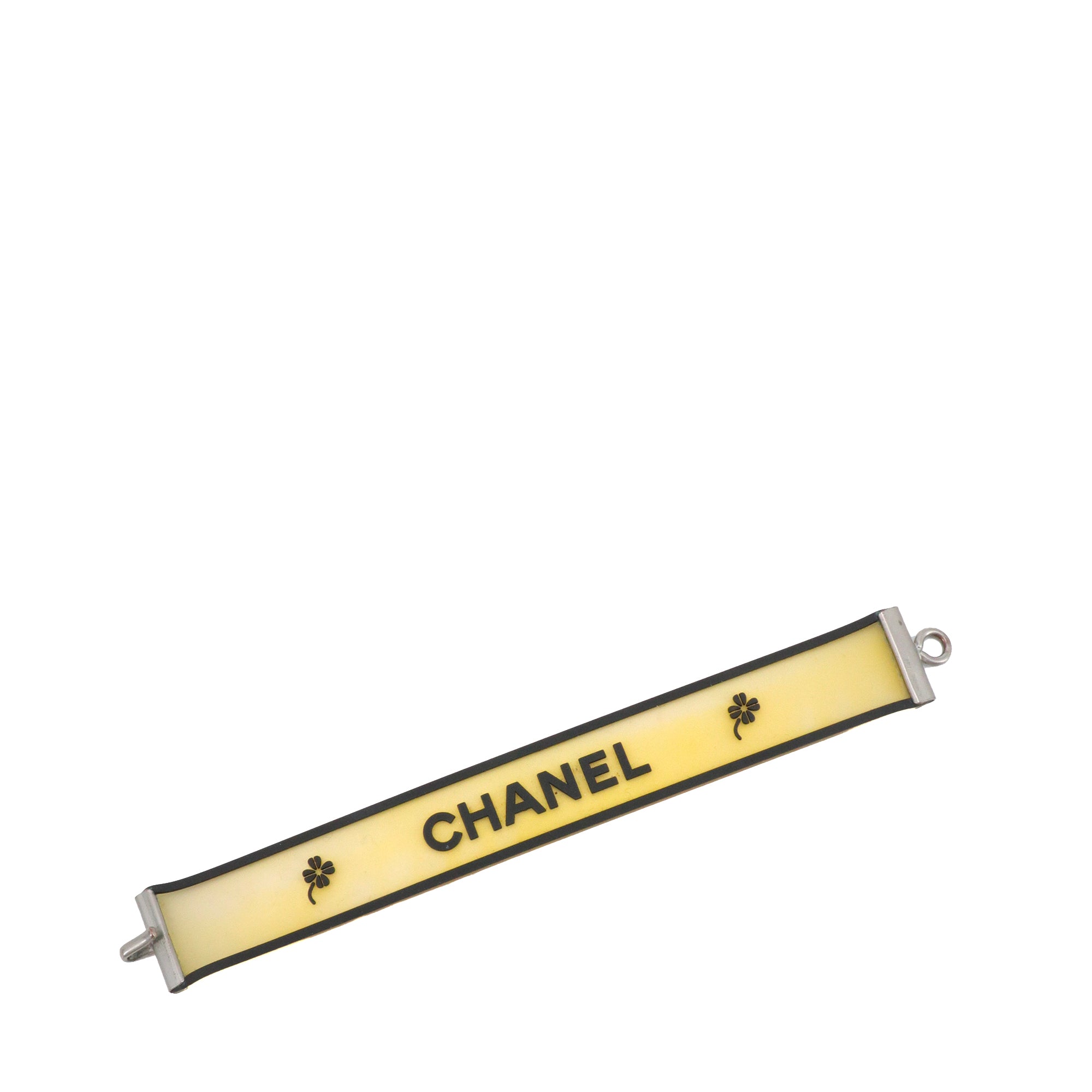 CHANEL - Chanel black rubber bracelet