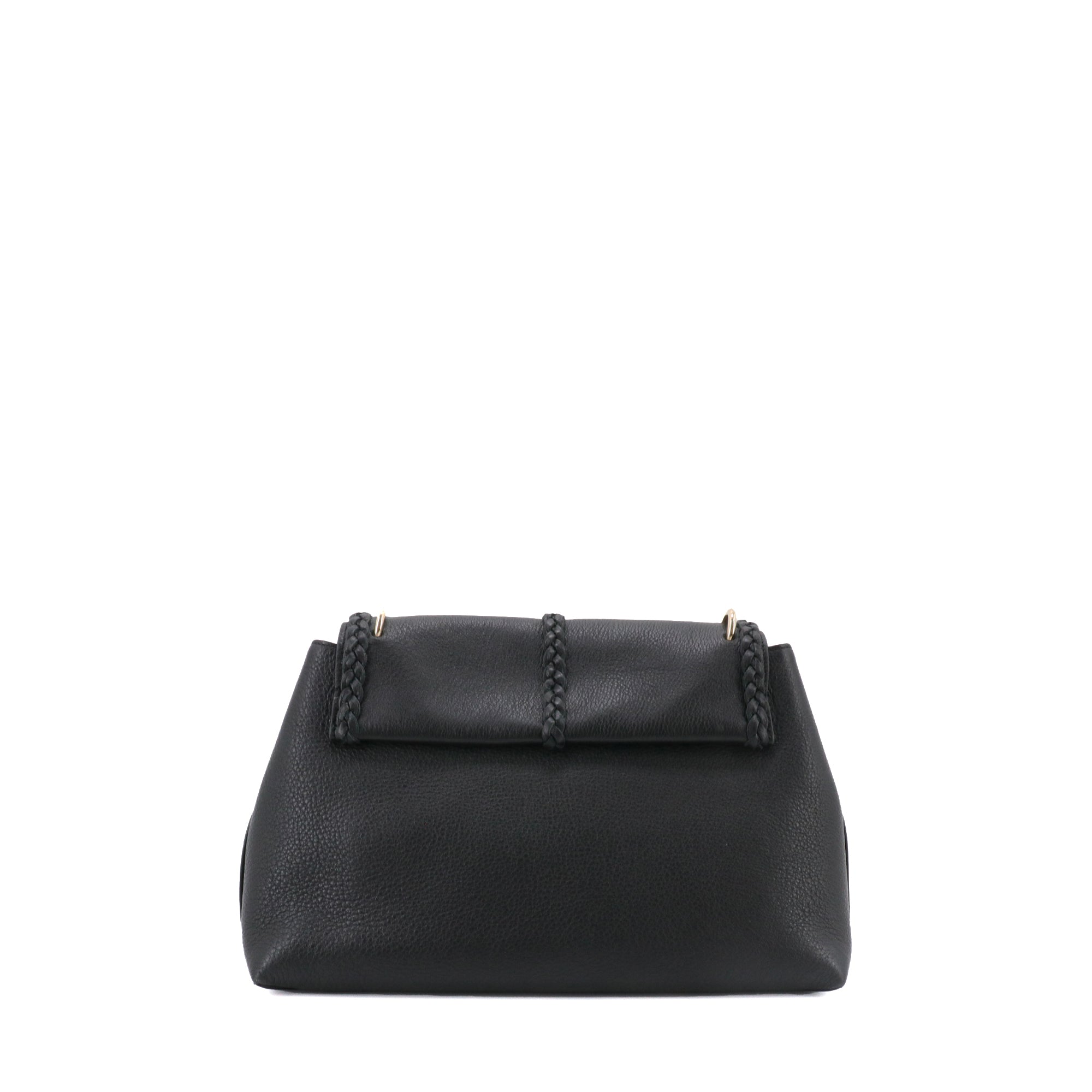 CHLOÉ - Pénélope MM Chloé shoulder bag in black grained leather