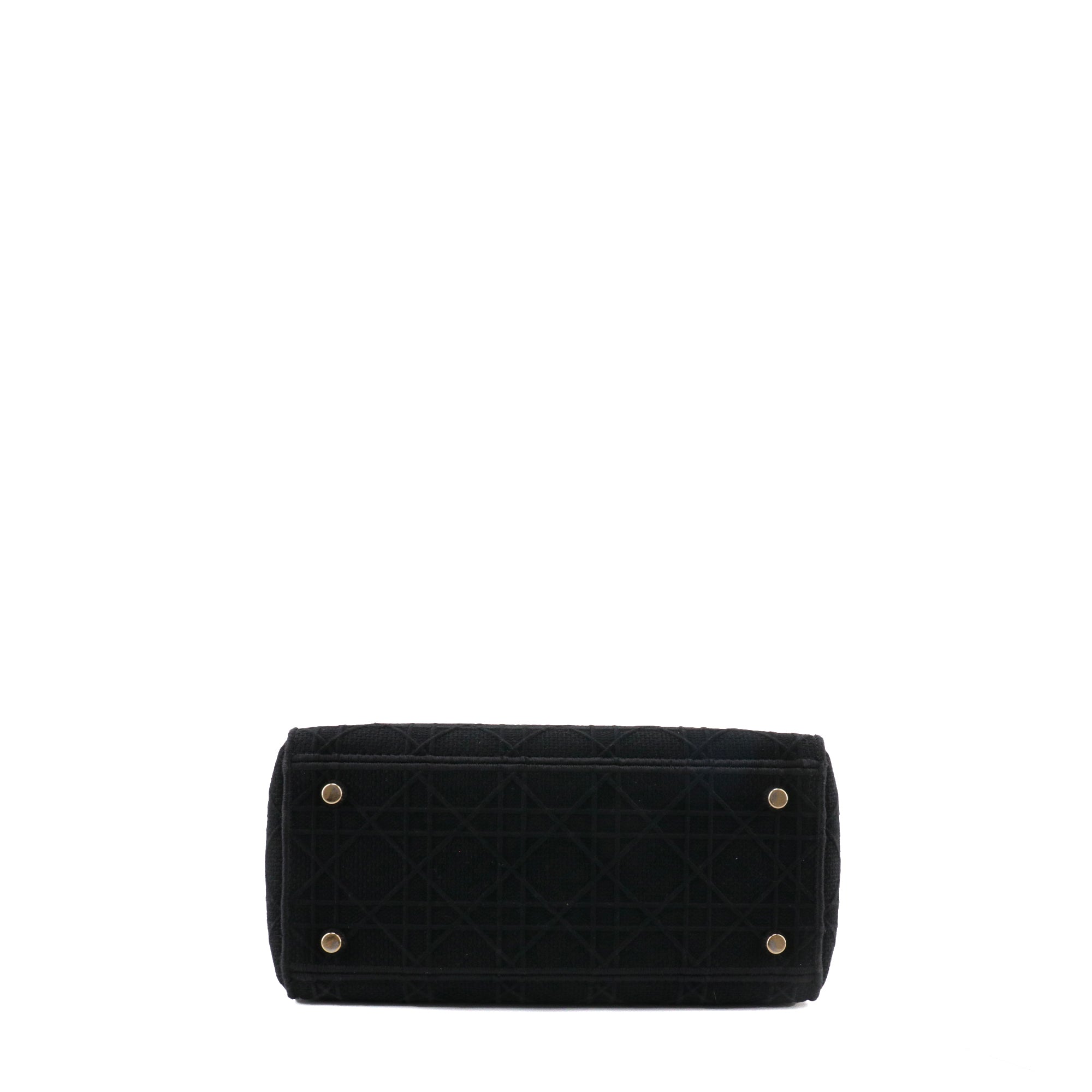DIOR - Sac à bandoulière Lady D-Lite Medium Dior en toile noire