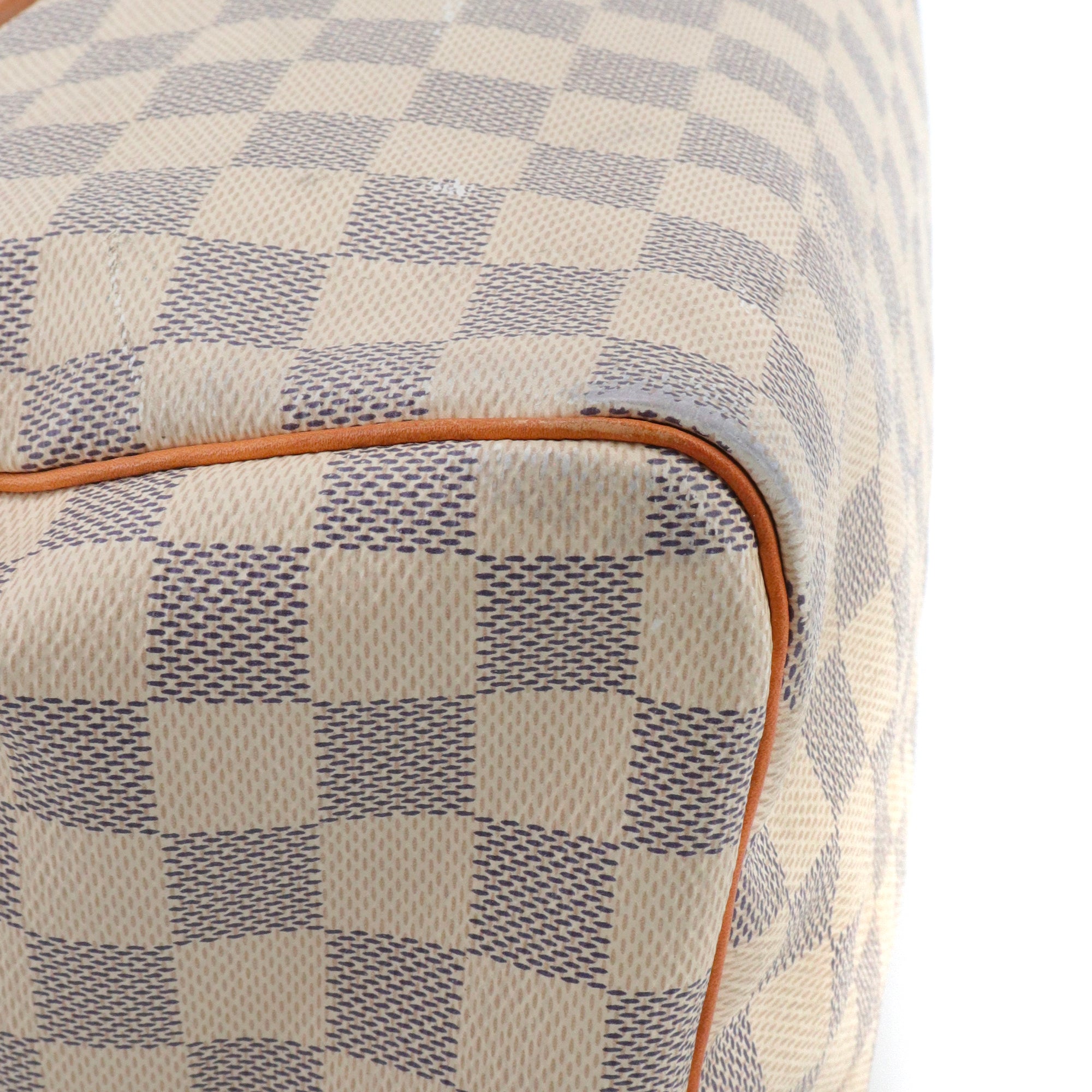 LOUIS VUITTON - Sac à main Speedy 30 Louis Vuitton en toile damier azur