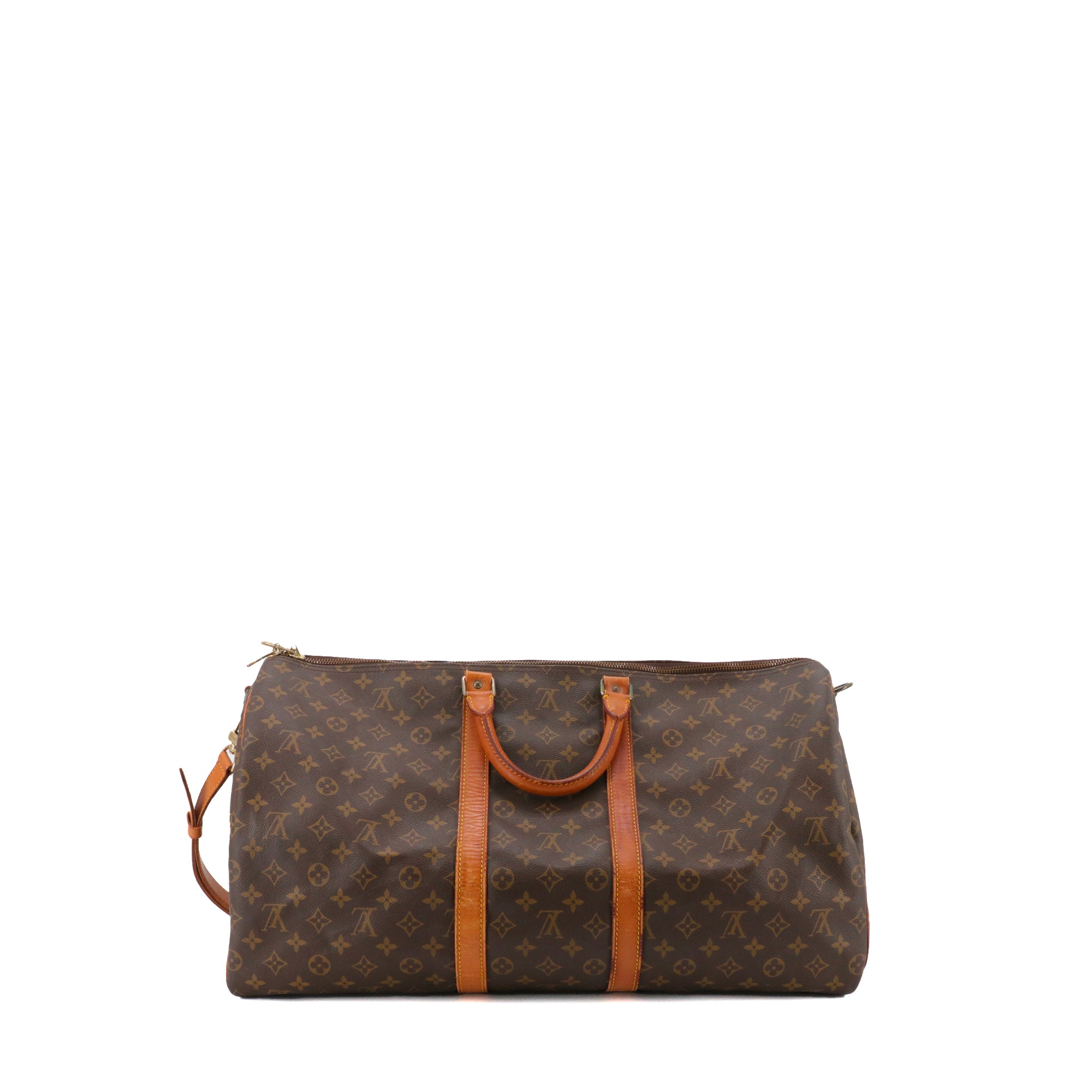 LOUIS VUITTON - Sac de voyage Keepall 55 Louis Vuitton en toile monogrammée vintage