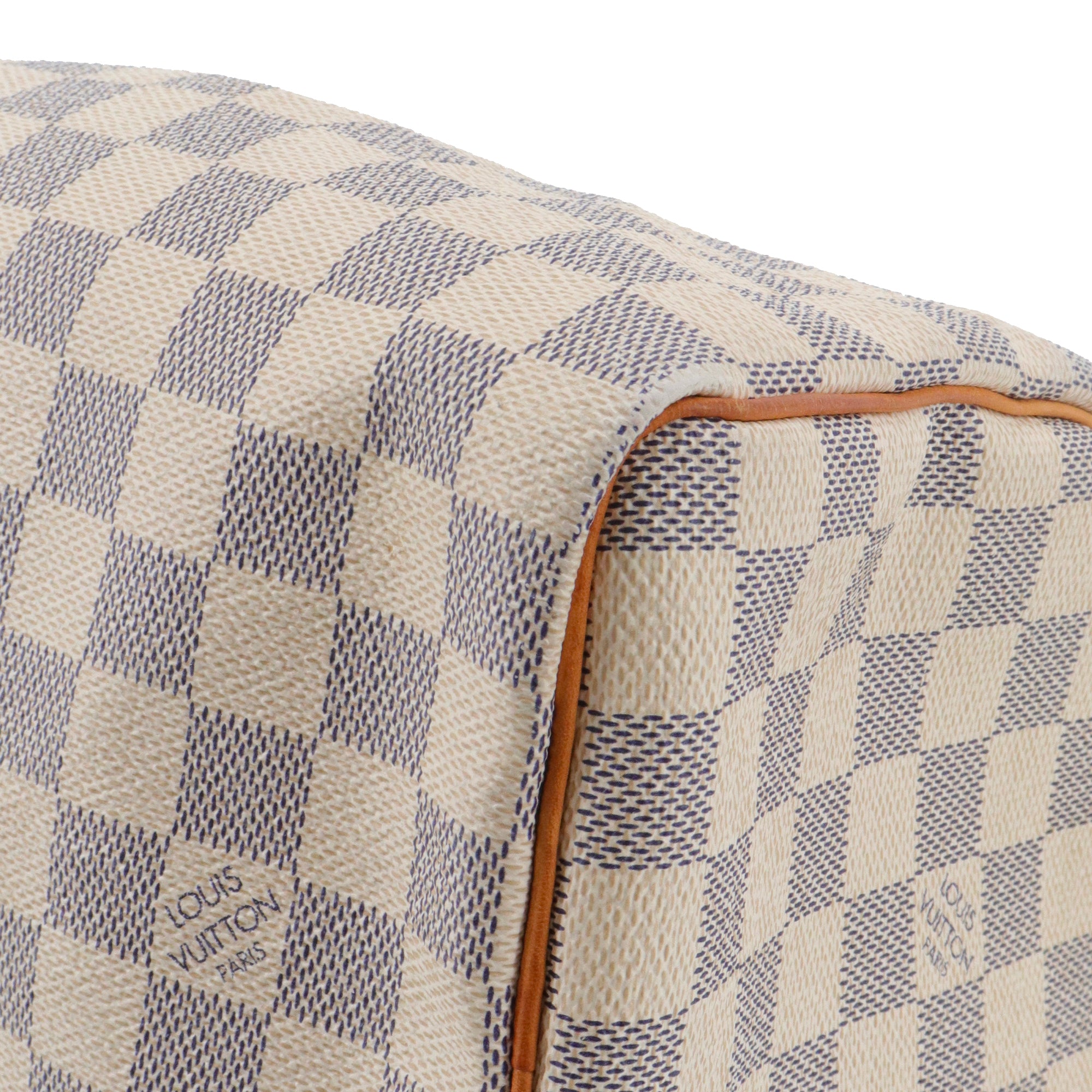 LOUIS VUITTON - Sac à main Speedy 25 Louis Vuitton en toile damier azur