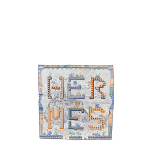 HERMÈS - Gavroche 45 Her Mès Hermès en soie multicolore