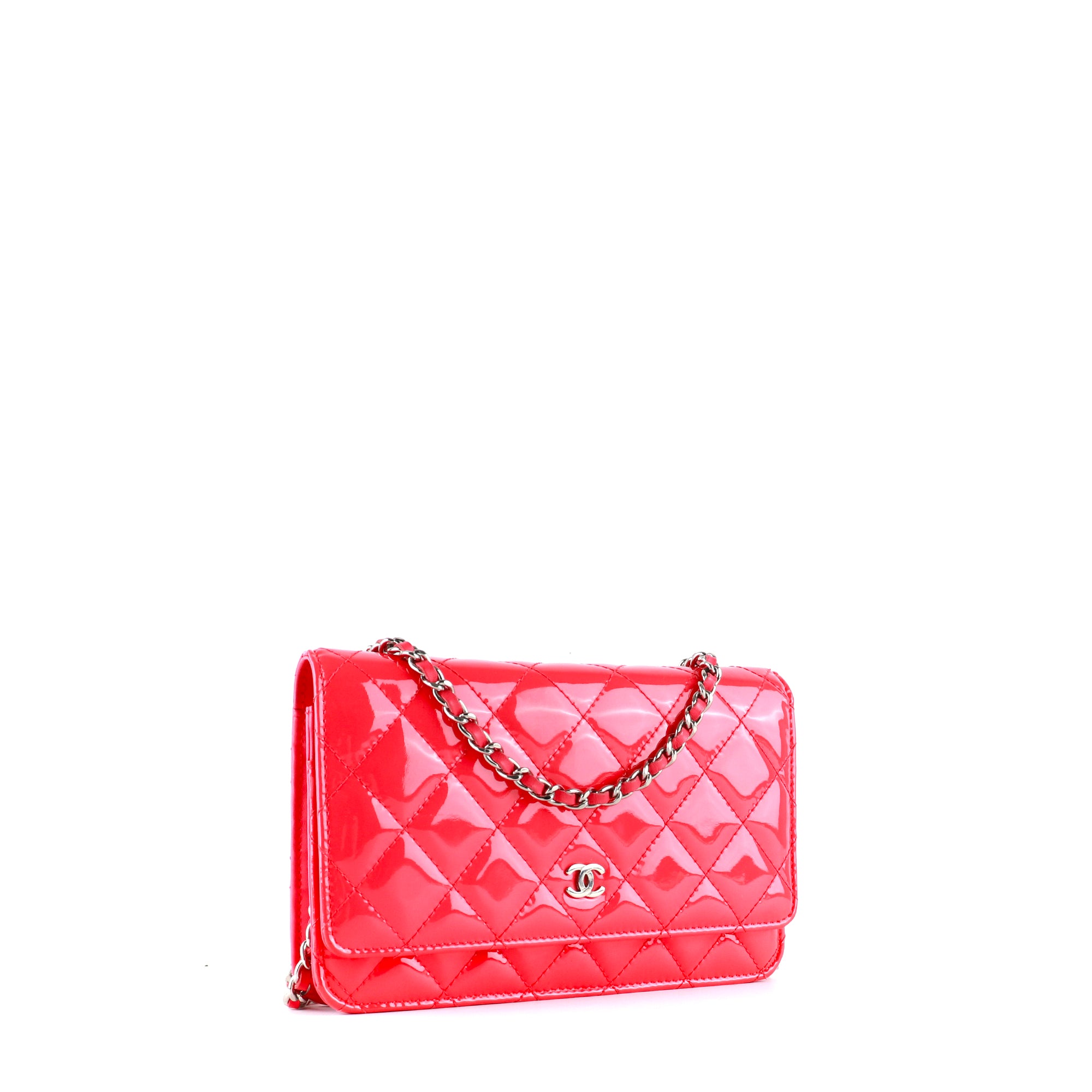 CHANEL - Timeless Wallet On Chain bag in bright pink patent leather