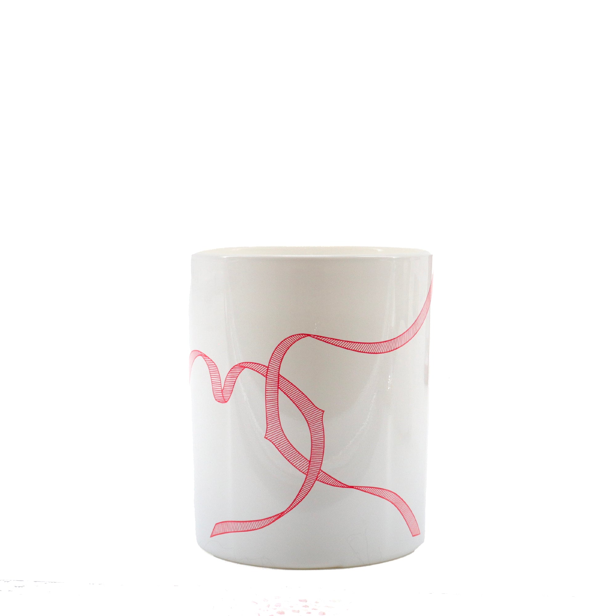 CARTIER - Cartier scented candle in white and red glass