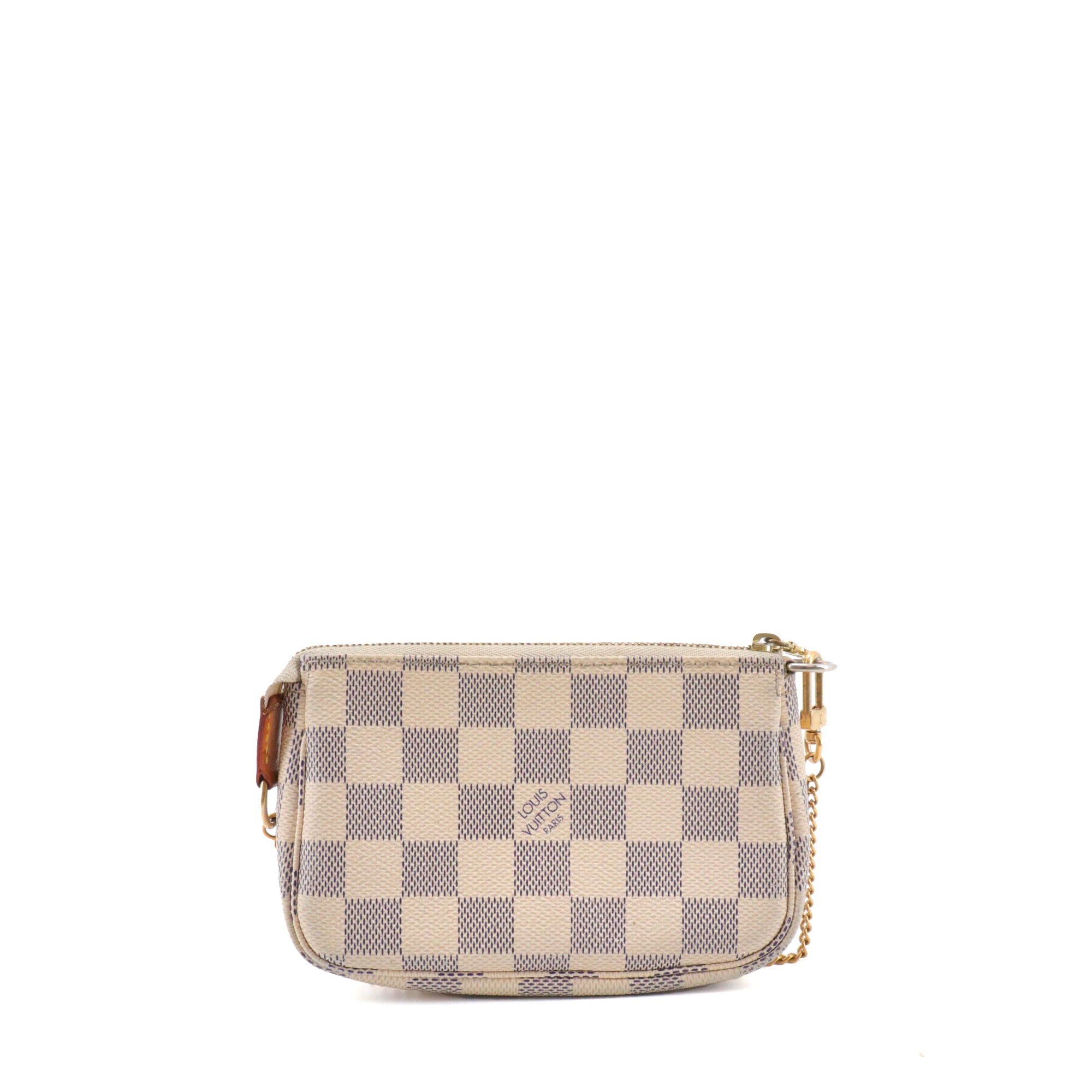 LOUIS VUITTON - Mini Louis Vuitton Accessory Pouch in Damier Azur canvas