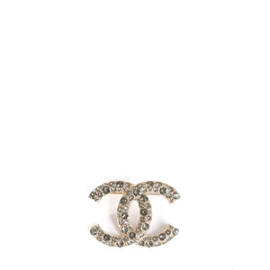 CHANEL - Chanel CC brooch with rhinestones