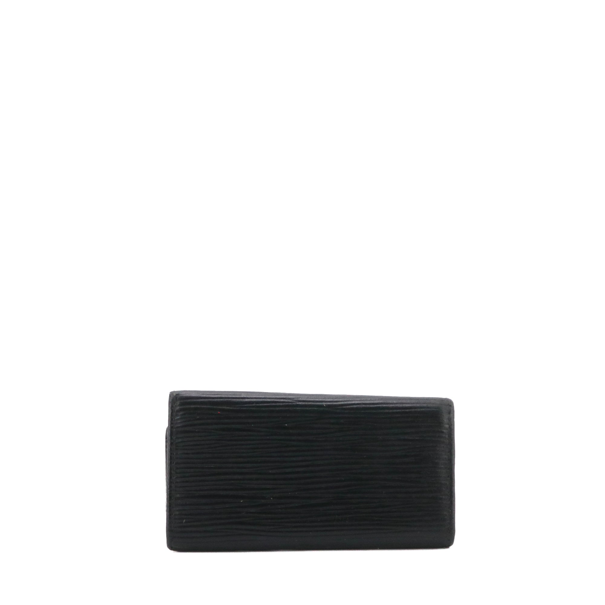 LOUIS VUITTON - Louis Vuitton Multi-Key 4 Pouch in Black Epi Leather