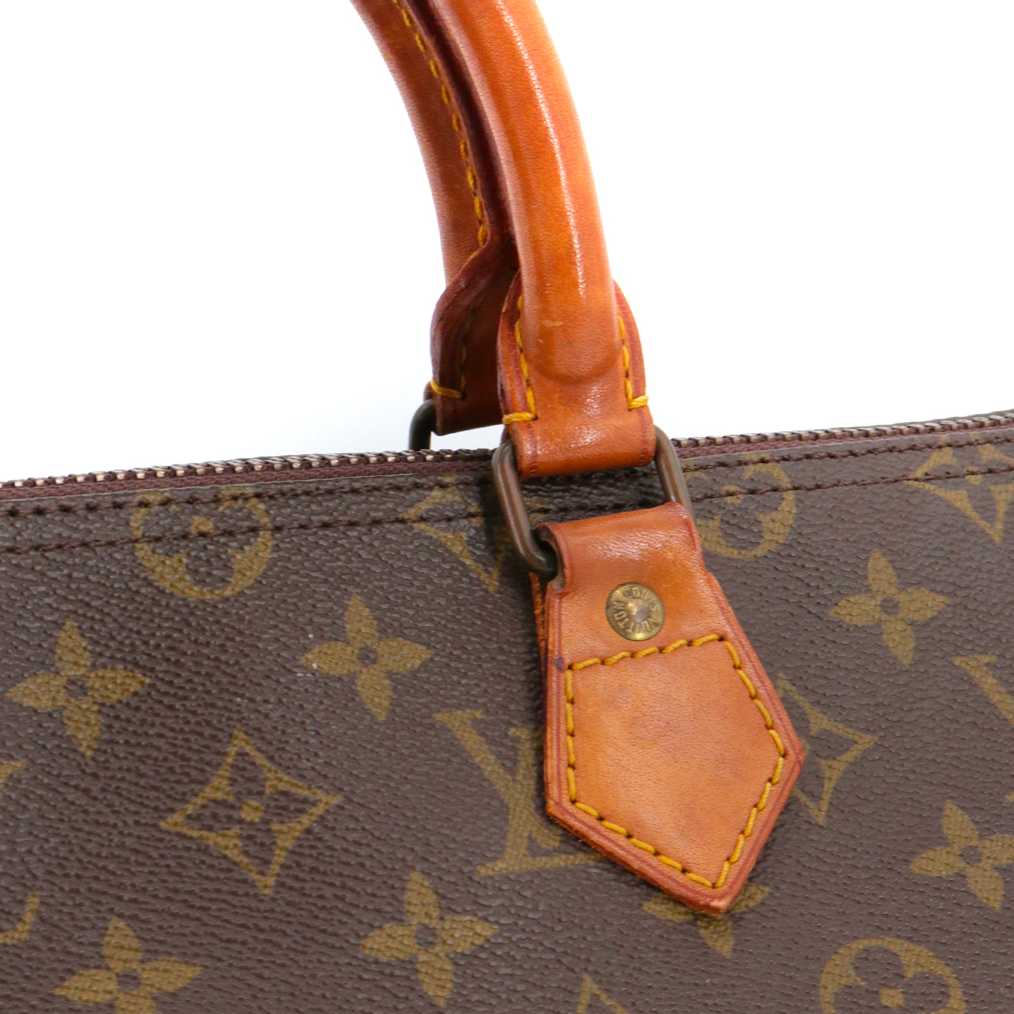 LOUIS VUITTON - Sac à main Speedy 35 Louis Vuitton en toile monogrammée vintage