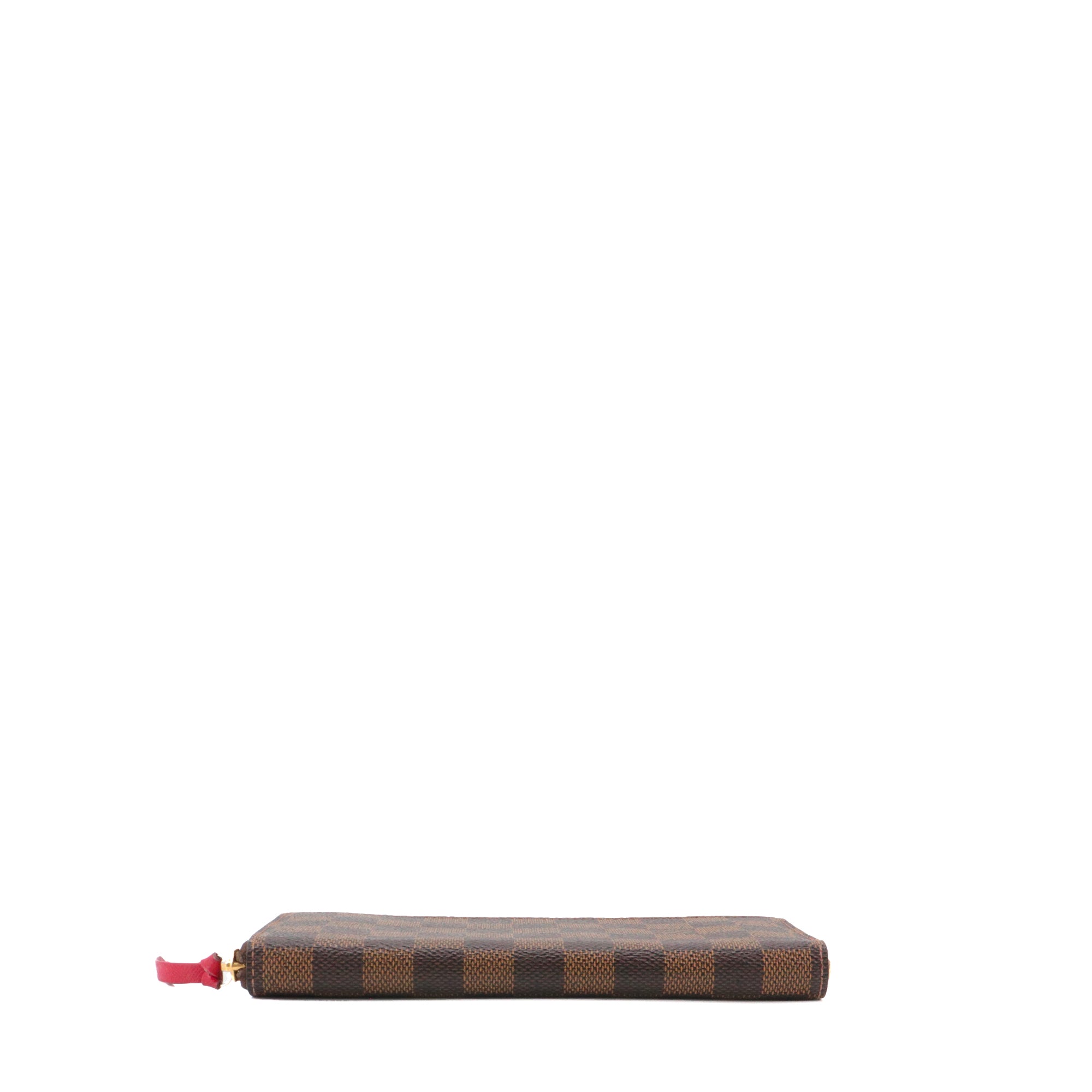 LOUIS VUITTON - Portefeuille Clémence Louis Vuitton en toile damier ébène