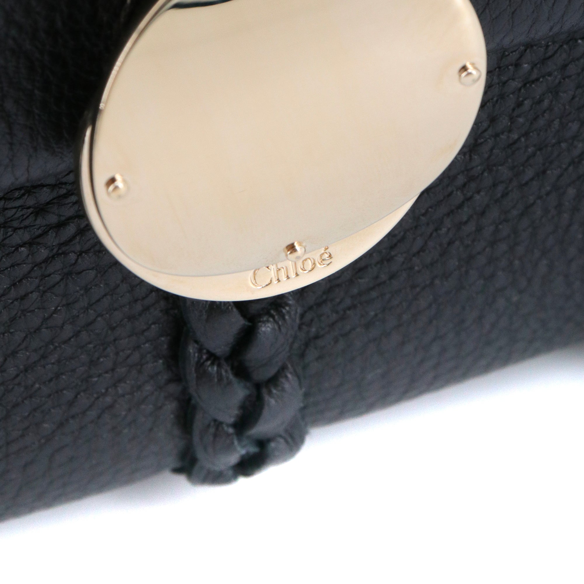 CHLOÉ - Pénélope MM Chloé shoulder bag in black grained leather