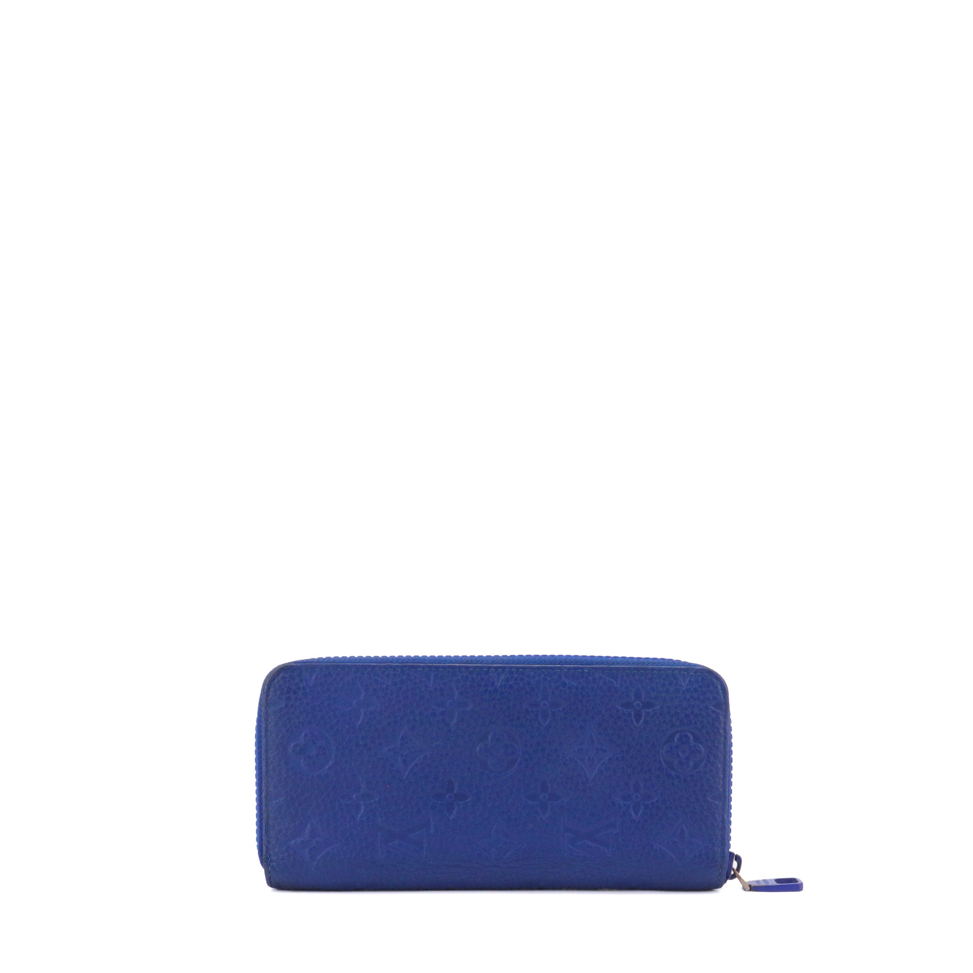 LOUIS VUITTON - Louis Vuitton Zippy wallet in blue empreinte leather