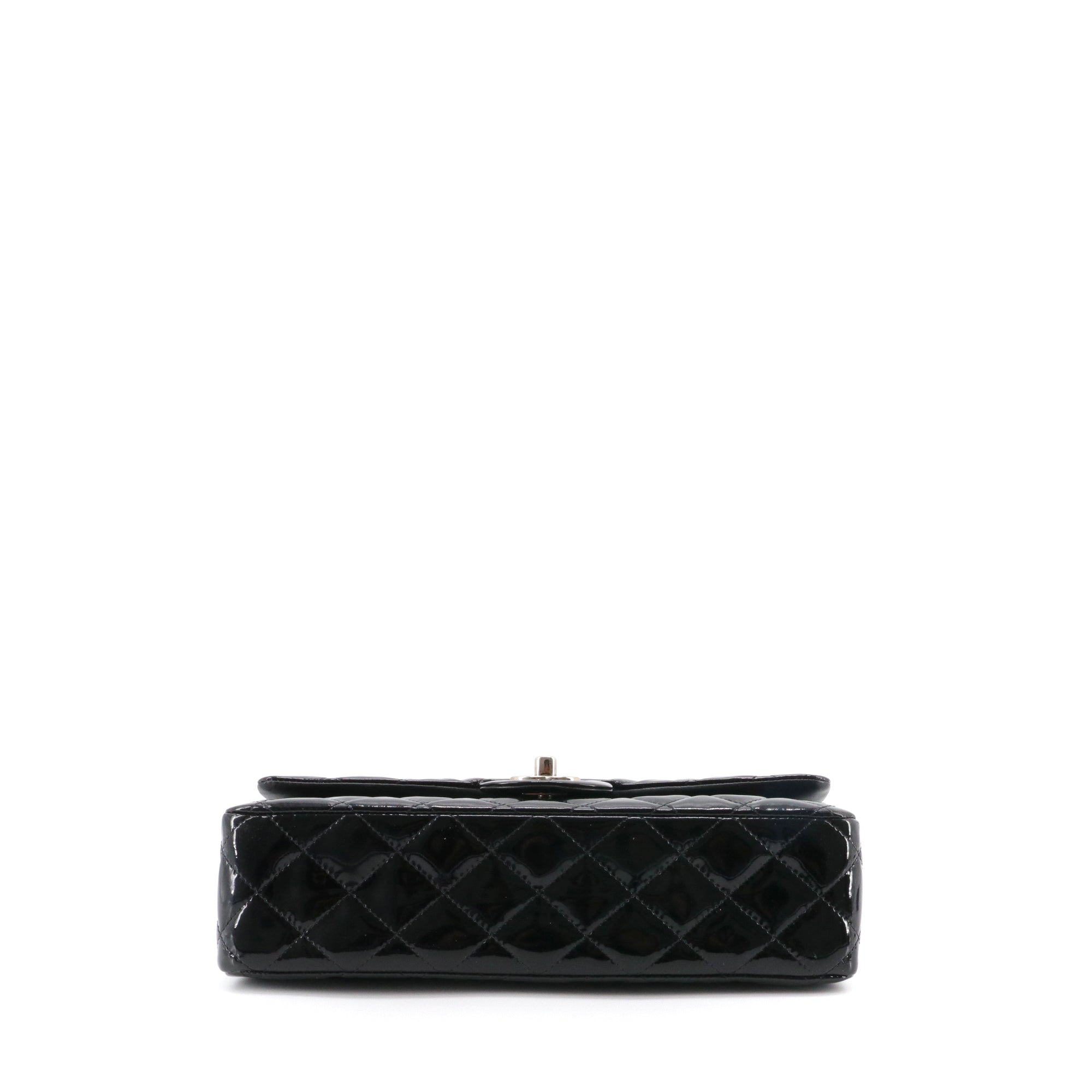 CHANEL - Sac à main Classique/Timeless 11.12 Chanel en cuir verni noir