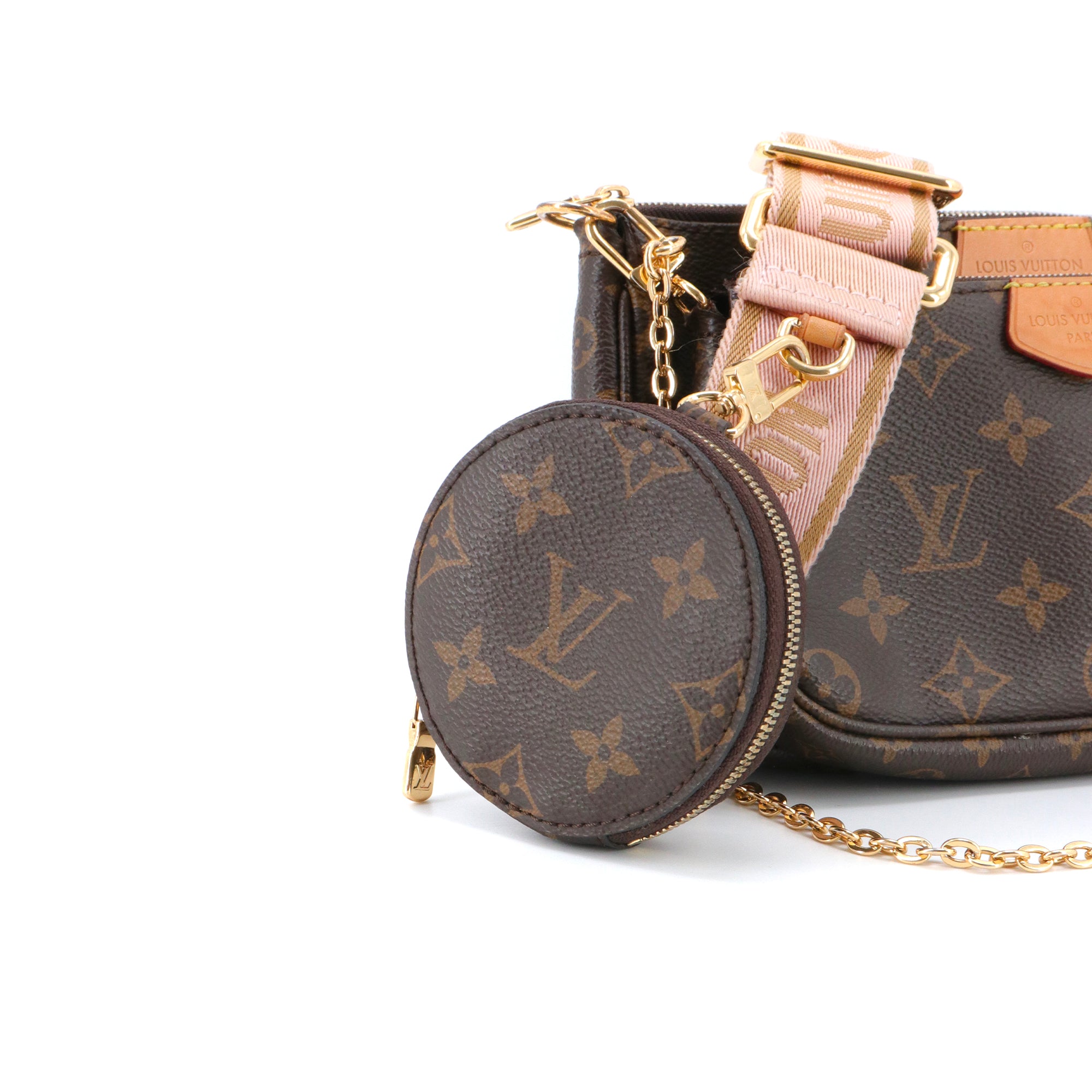 LOUIS VUITTON - Louis Vuitton Monogrammed Canvas Multi-Pouch Accessory Shoulder Bag