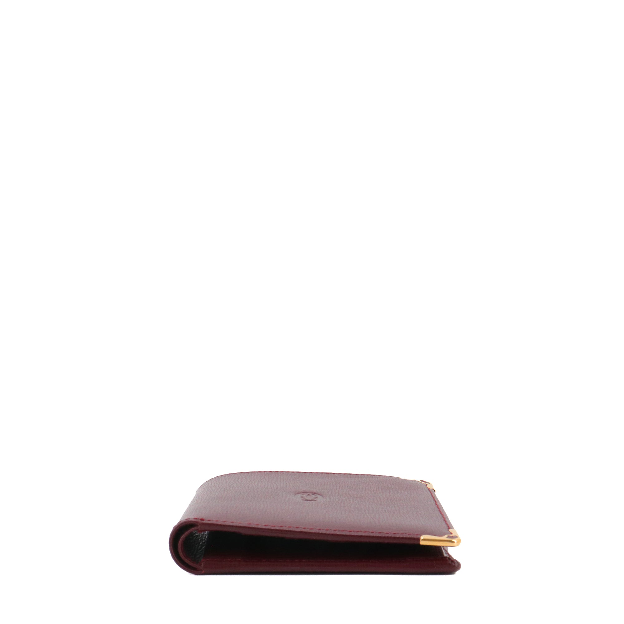 CARTIER - Cartier Must Multiple Wallet in Burgundy Grained Leather
