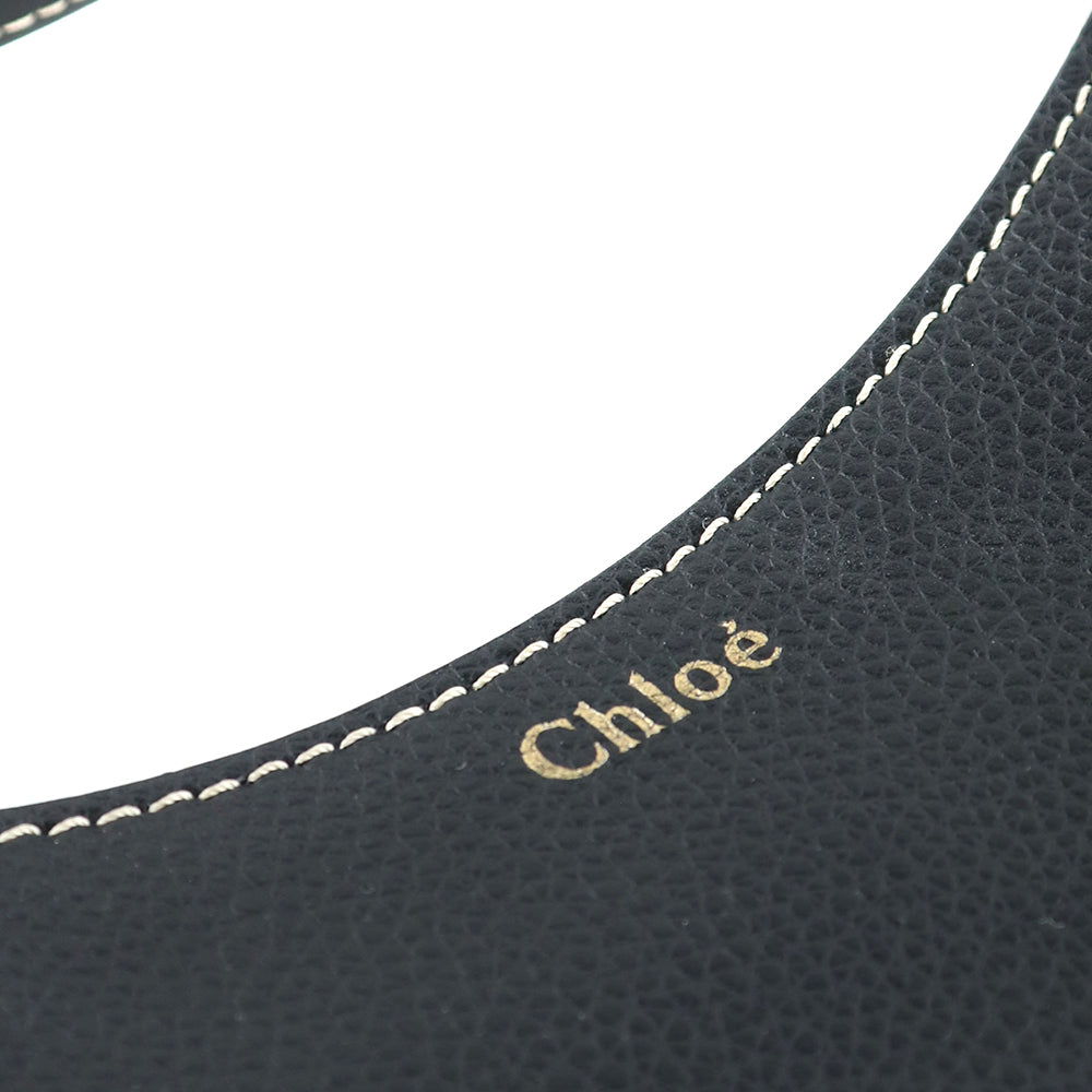 CHLOÉ - Sac à bandoulière Darry en cuir grainé noir