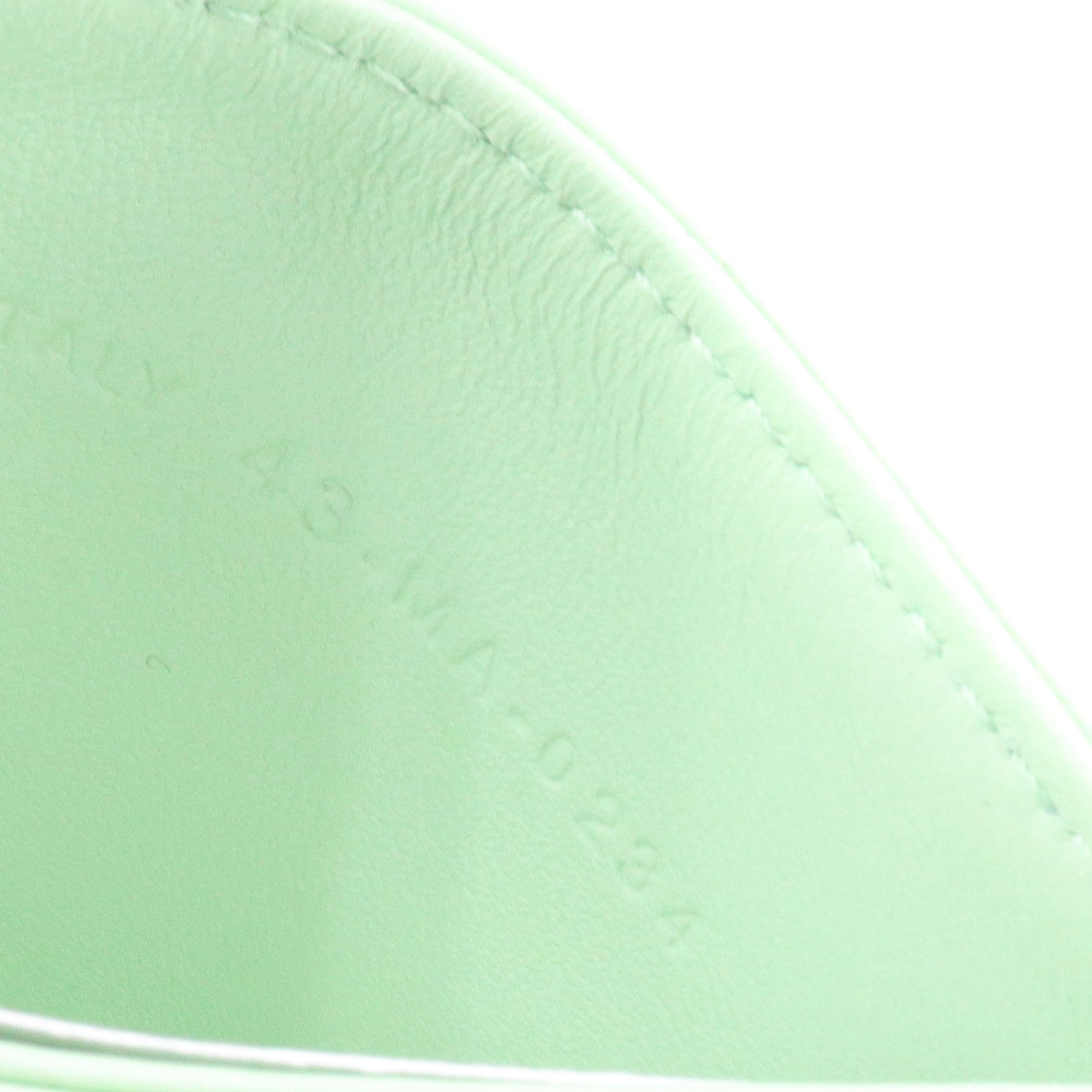 DIOR - Porte-cartes Freesia Dior en cuir bleu et vert pastel