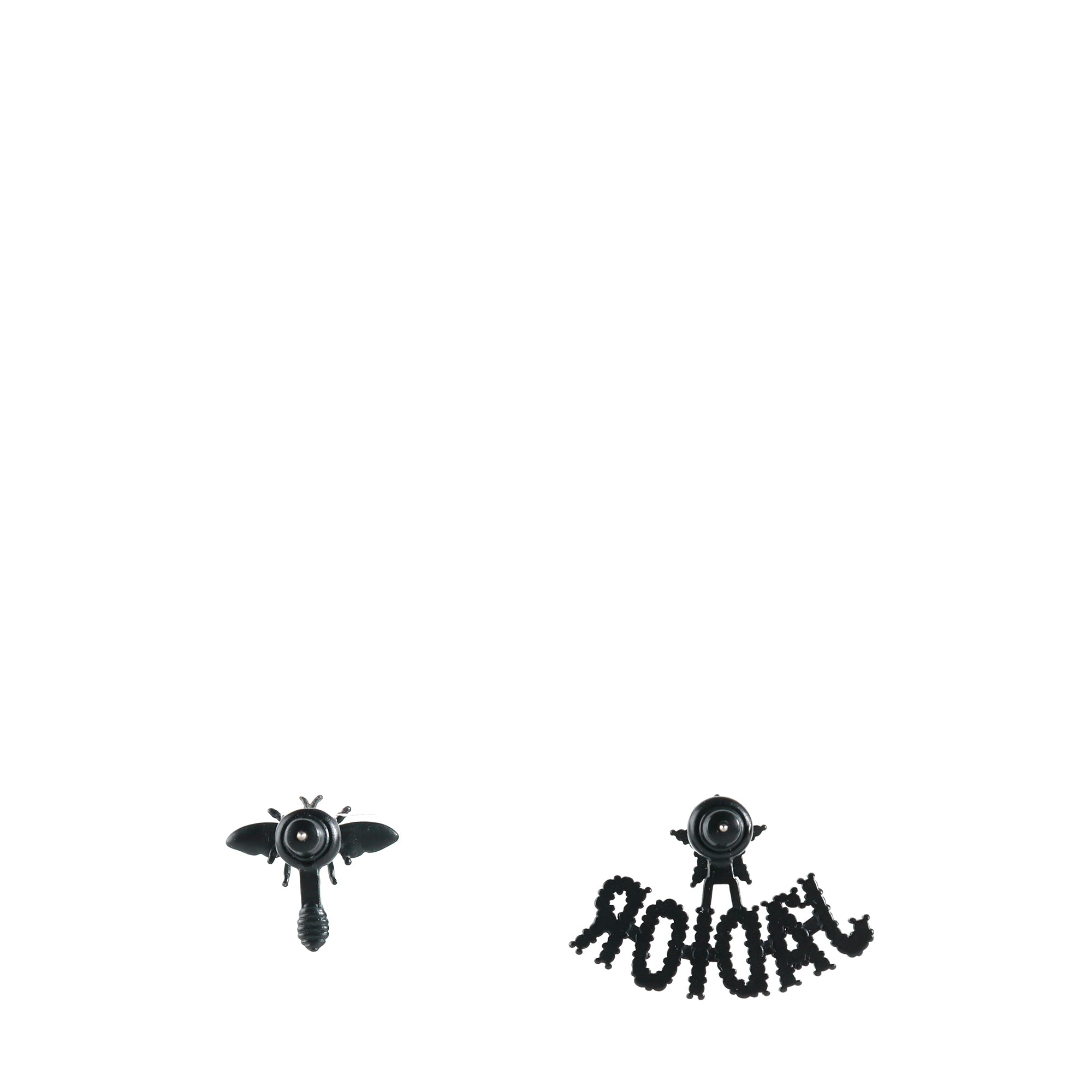 DIOR - Boucles d'oreilles J'Adior en strass noirs