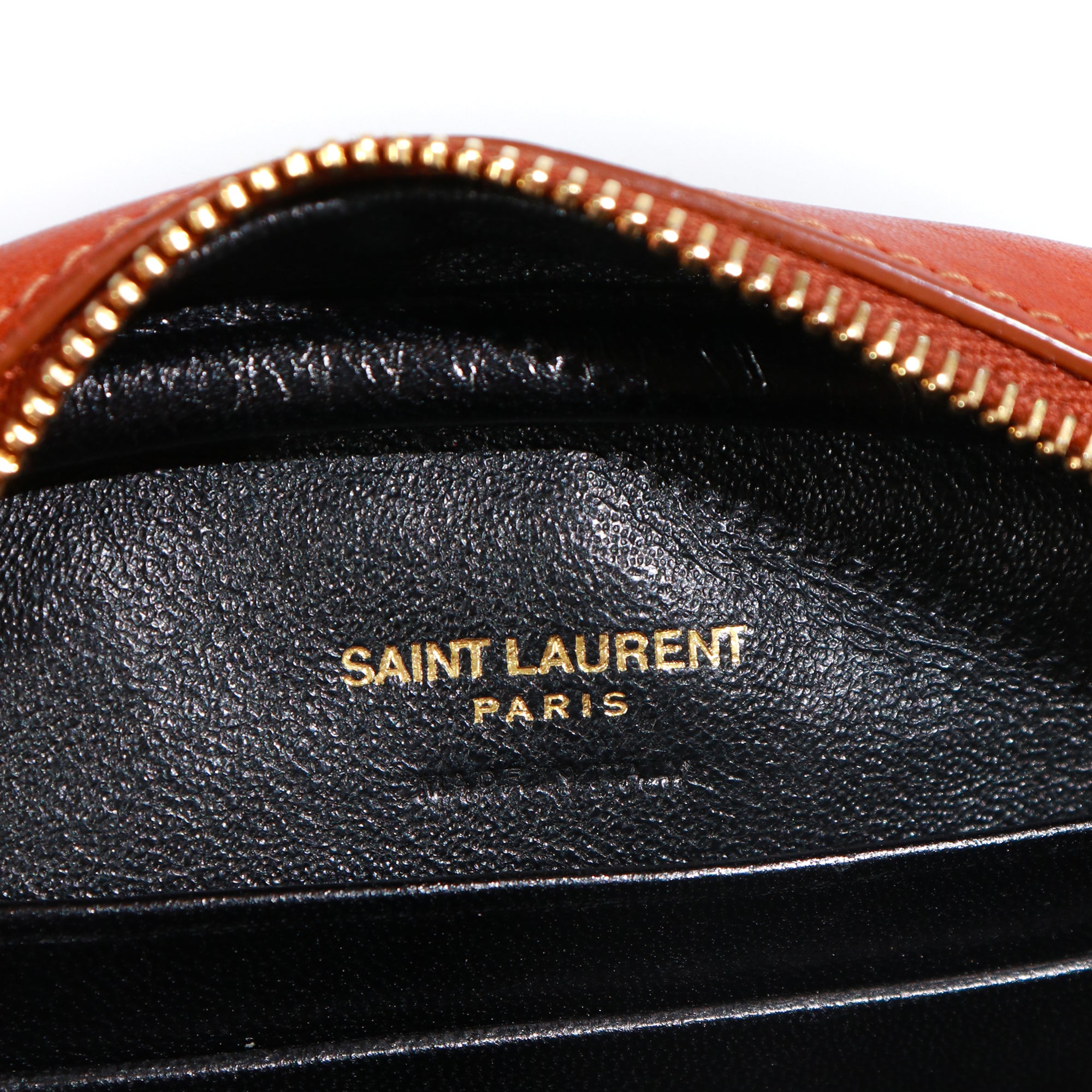 SAINT LAURENT - Sac à bandoulière Tassel mini en cuir naturel marron