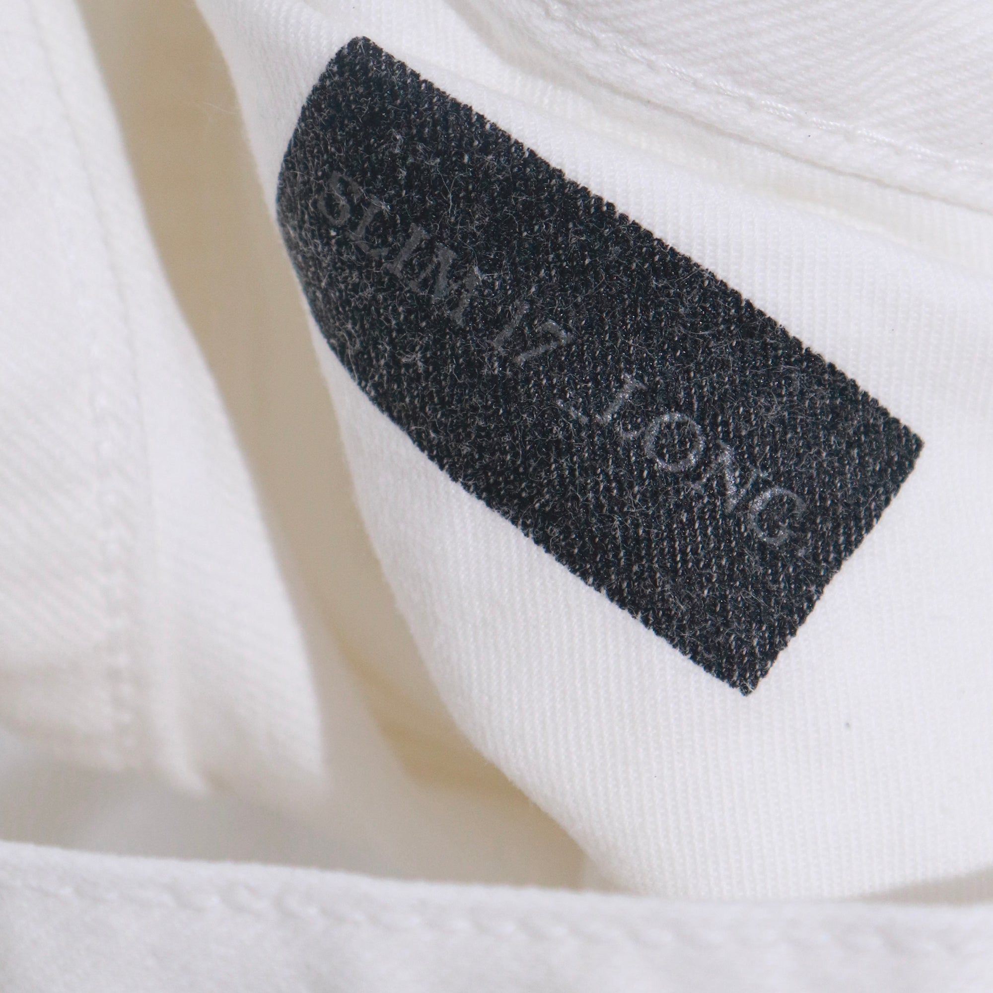 DIOR - Jean slim long en coton blanc (T32)