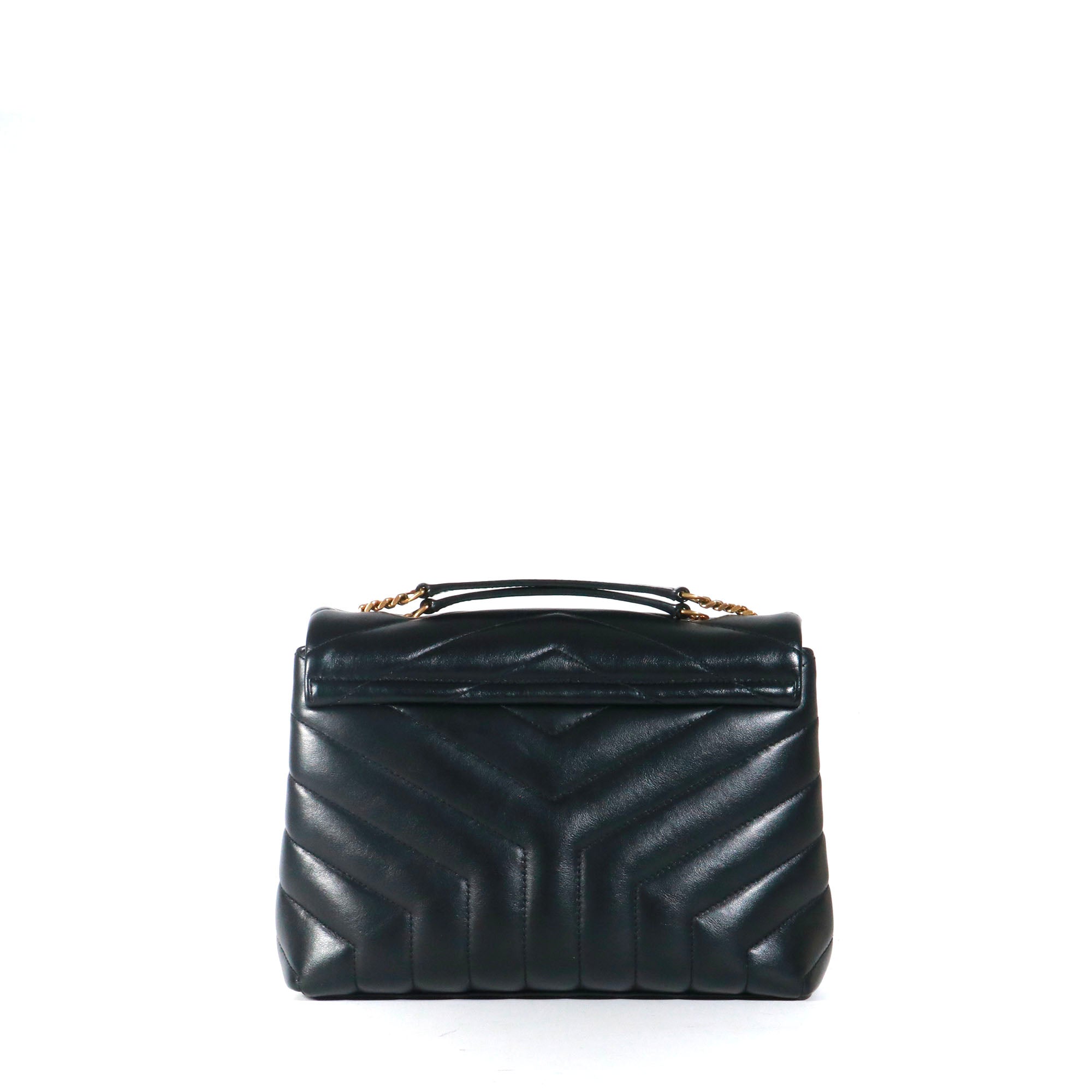 SAINT LAURENT - Saint Laurent Loulou small shoulder bag in black quilted leather