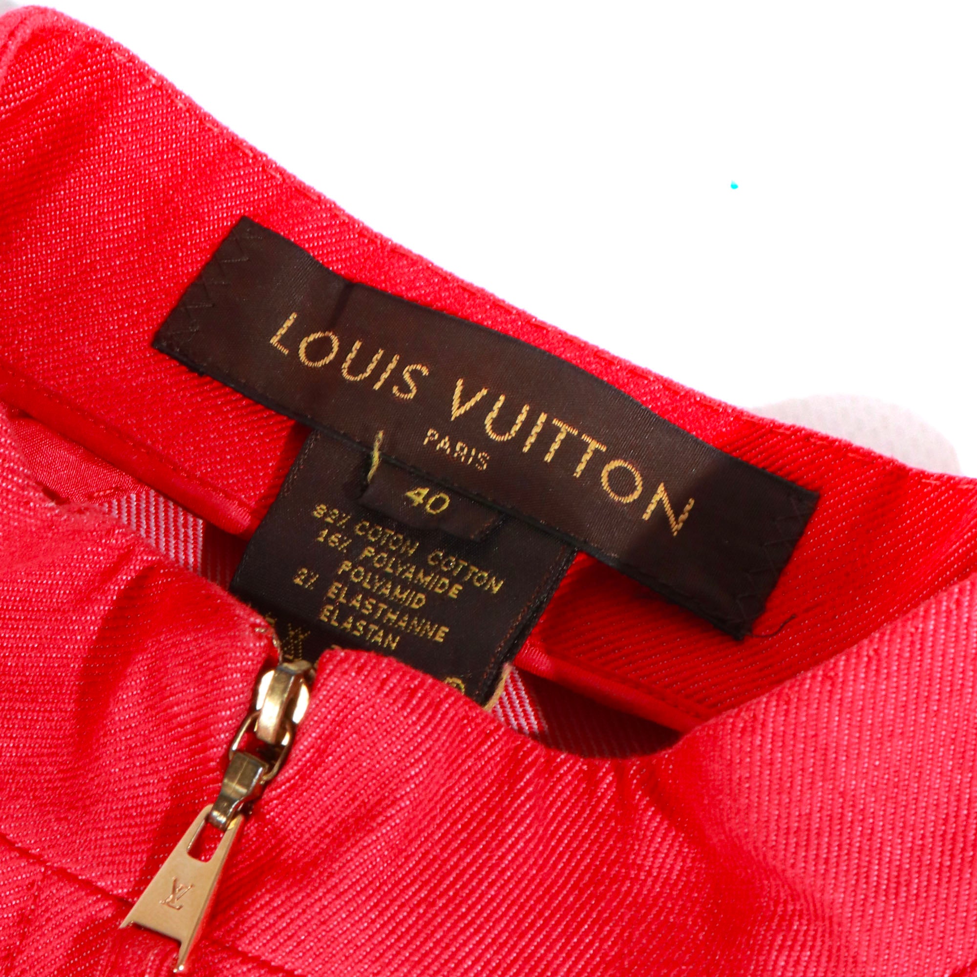 LOUIS VUITTON - Vintage Louis Vuitton blouse in red cotton (T40)
