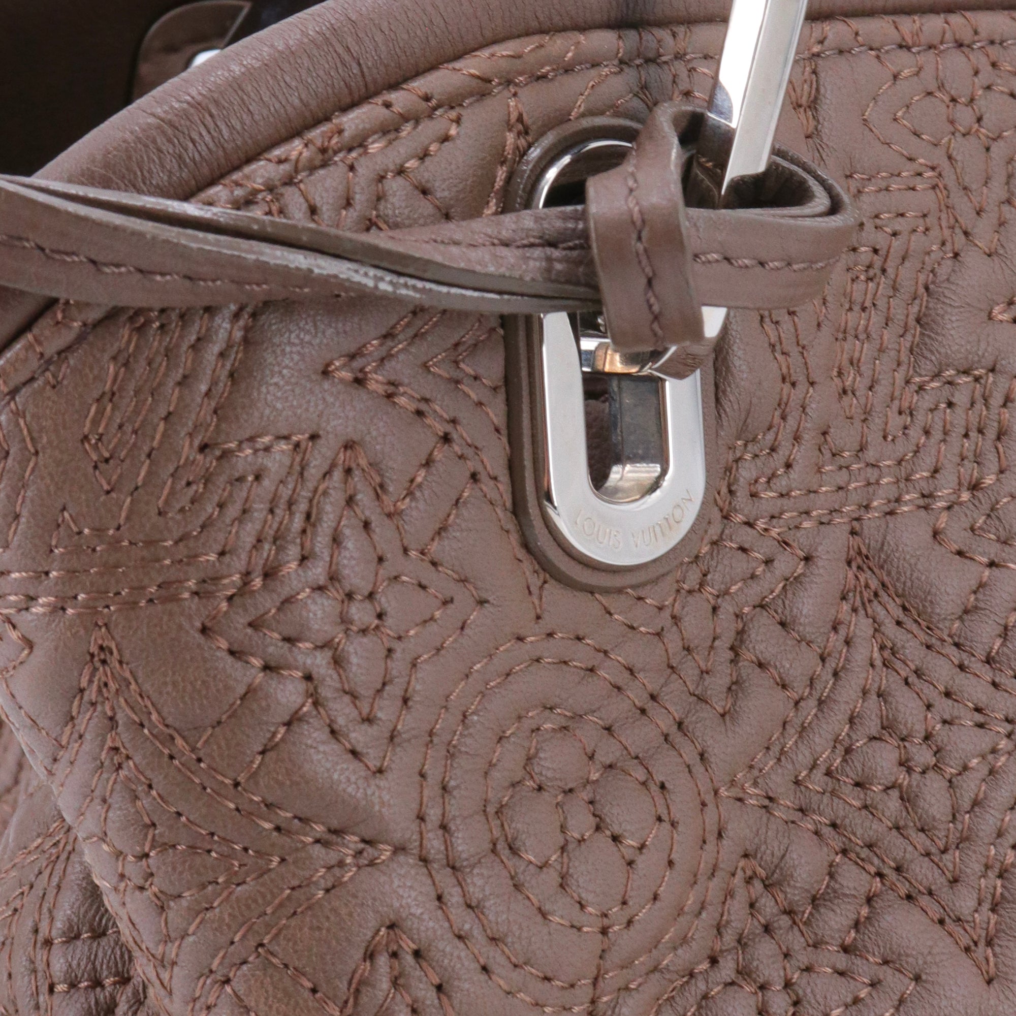 LOUIS VUITTON - Sac à main Antheia Lilia Louis Vuitton en cuir marron