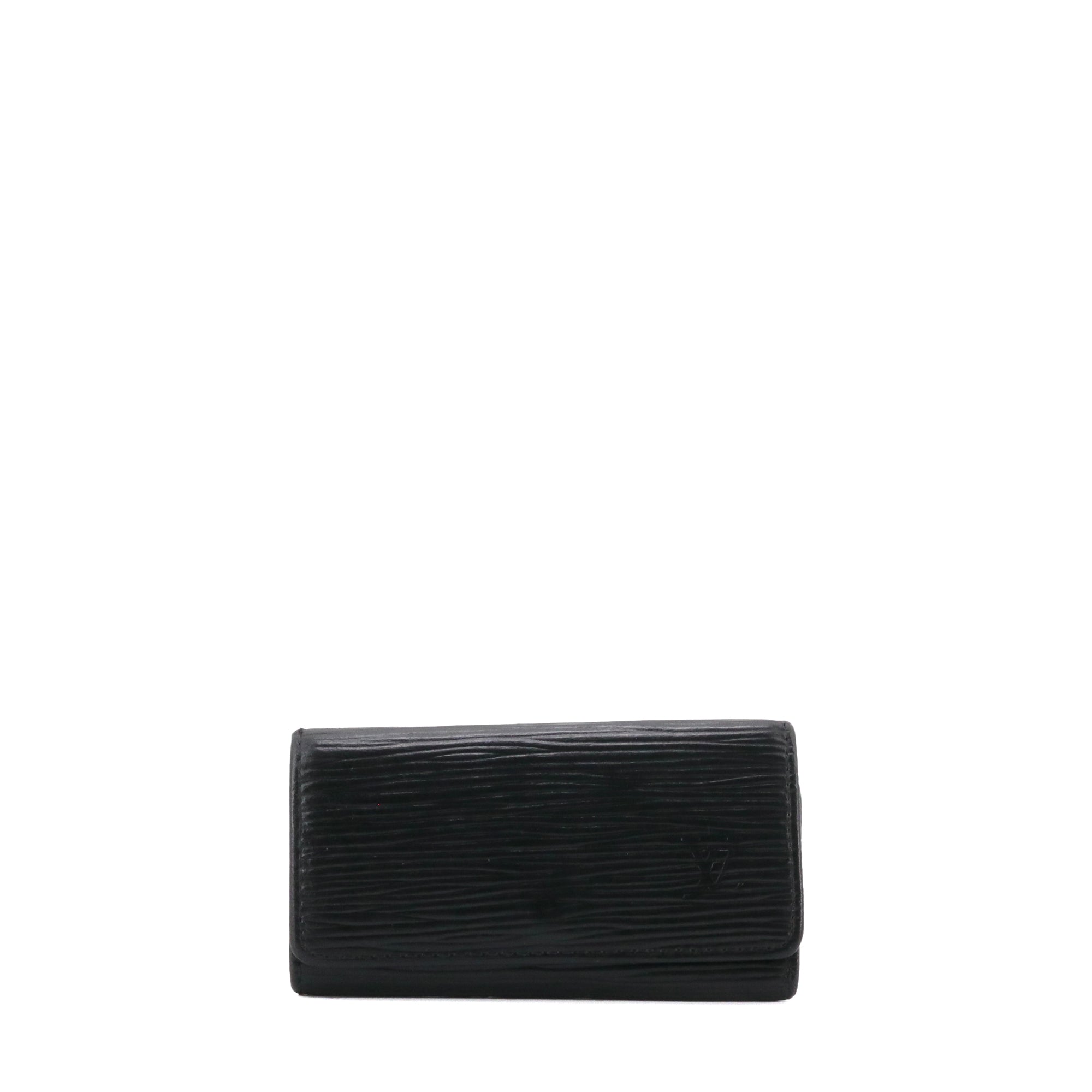 LOUIS VUITTON - Louis Vuitton Multi-Key 4 Pouch in Black Epi Leather