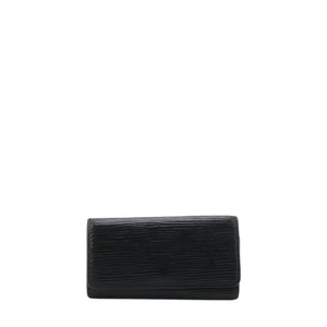 LOUIS VUITTON - Louis Vuitton Multi-Key 4 Pouch in Black Epi Leather