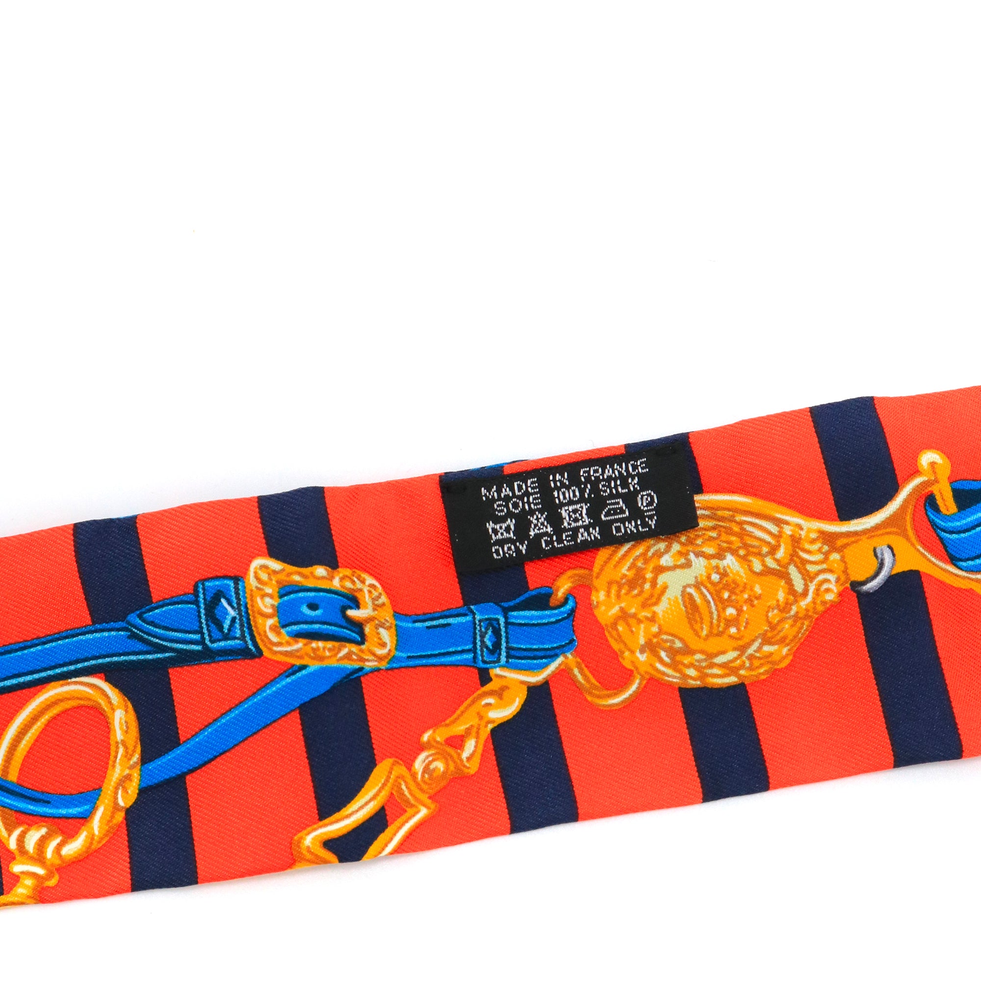 HERMÈS - Twilly Brides De Gala Hermès en soie multicolore