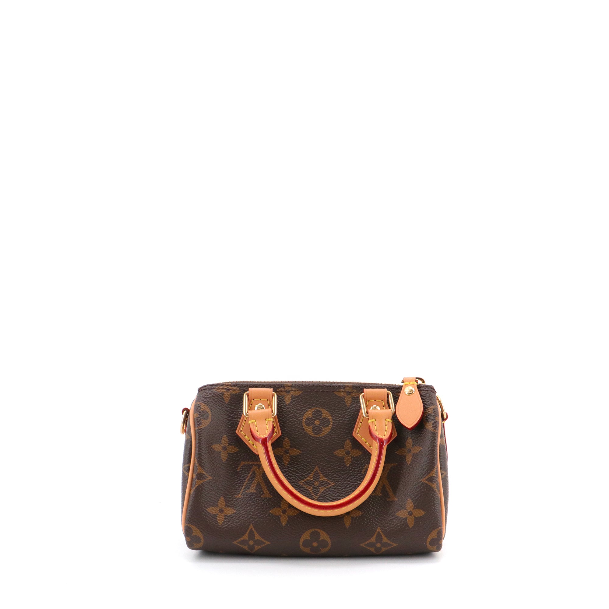 LOUIS VUITTON - Sac à bandoulière Nano Speedy Louis Vuitton en toile monogrammée
