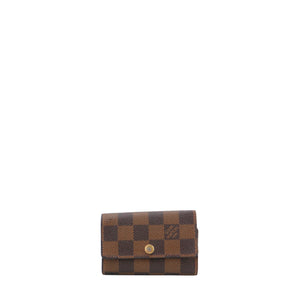 LOUIS VUITTON - Pochette Multiclés 6 Louis Vuitton en toile damier ébène