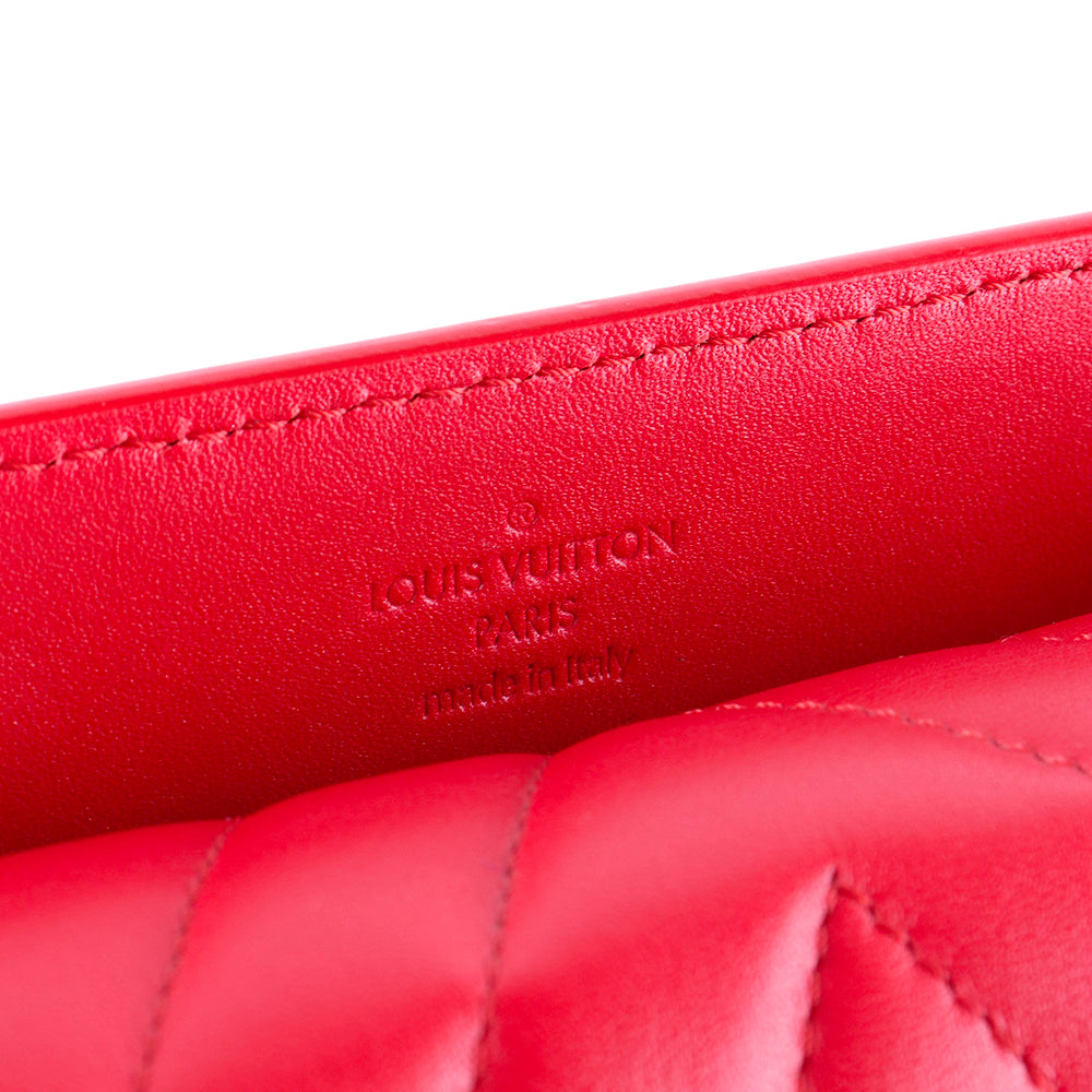LOUIS VUITTON - Sac à bandoulière New Wave medium en cuir rouge