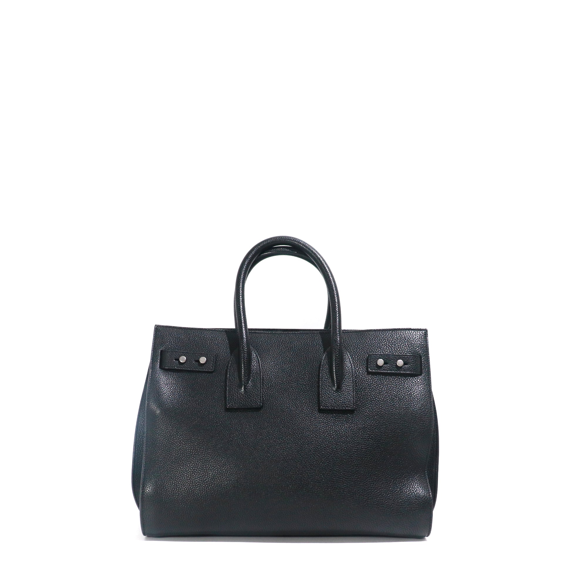 SAINT LAURENT - Small Sac de Jour in black grained leather