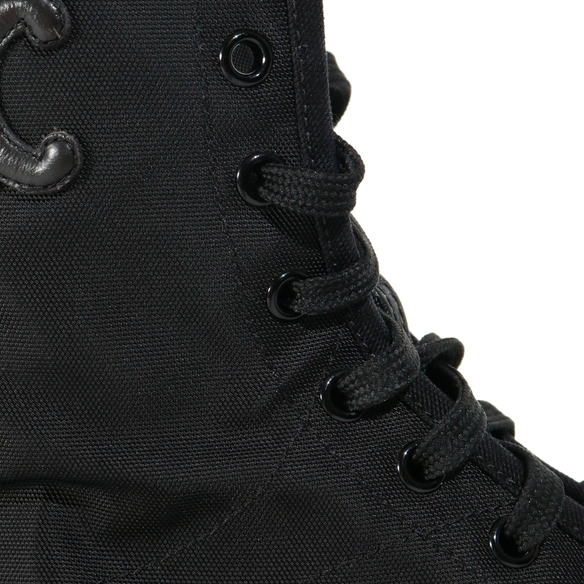 CELINE - Céline Bulky boots in black nylon and leather (T39)