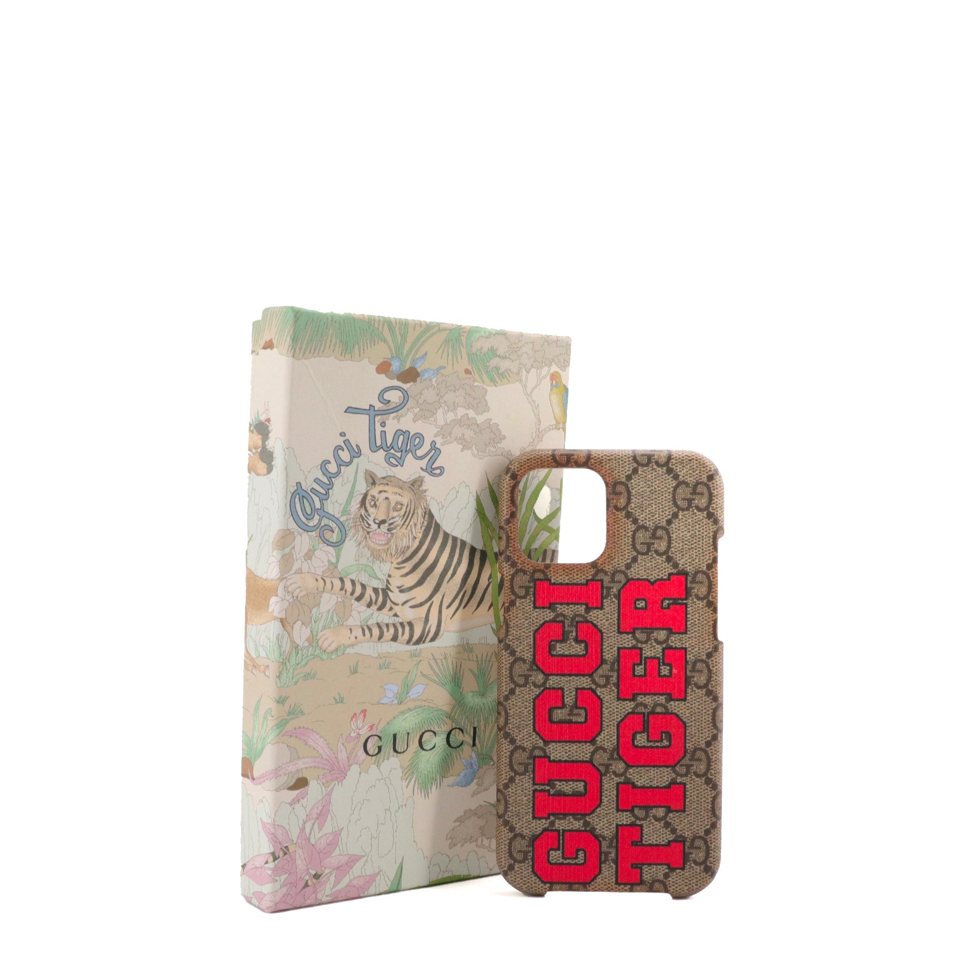 GUCCI - Iphone 13 Pro Max Tiger Gucci Monogrammed Canvas Phone Case