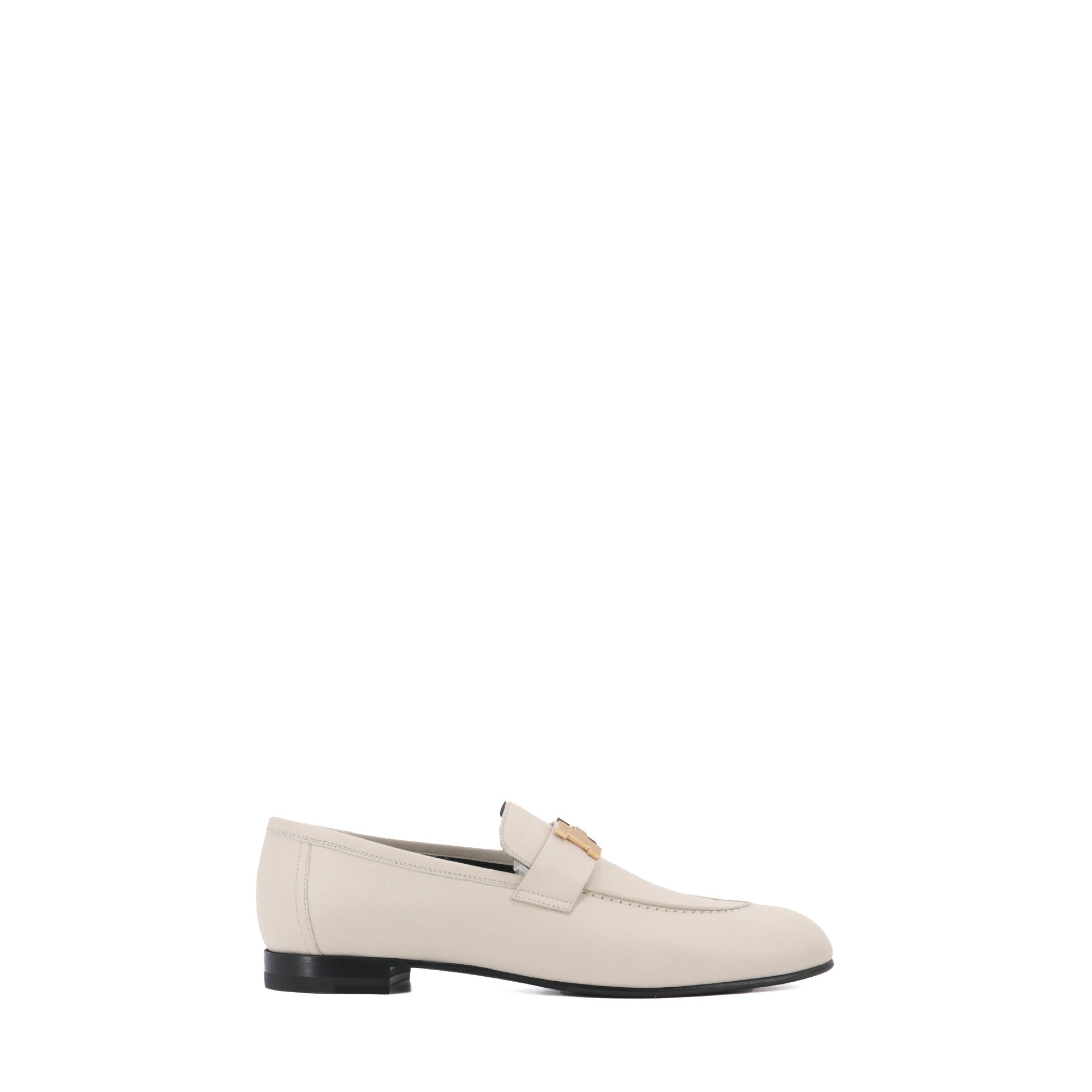 HERMÈS - Paris Hermès loafers in beige goat leather (T40)